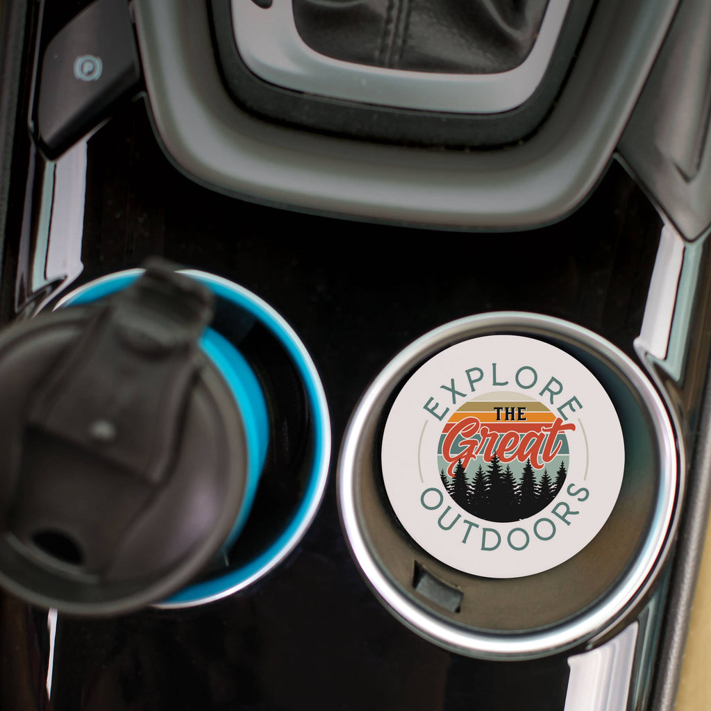 Explore The Great Outdoors Car Coaster