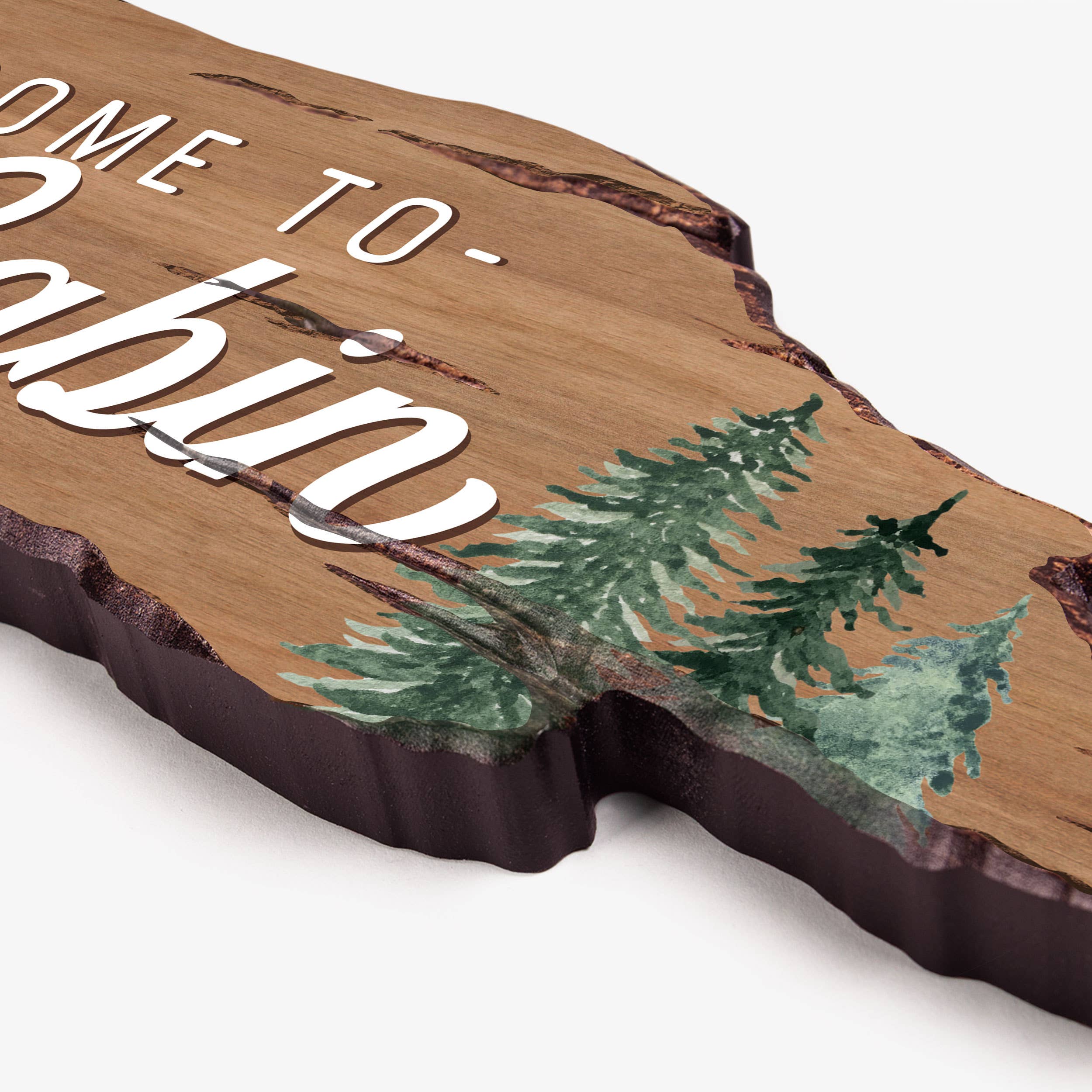 Welcome To Our Cabin Driftwood Sign