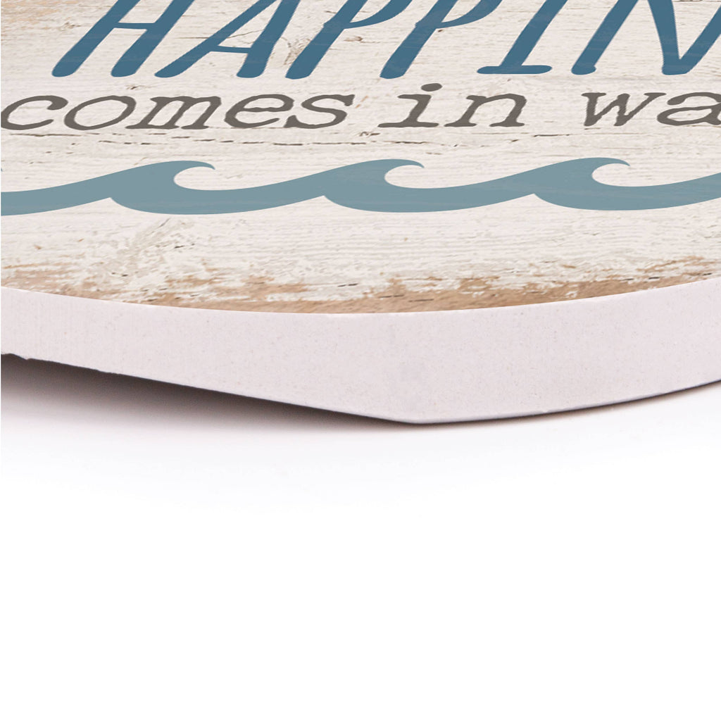 Happiness Comes in Waves Car Coaster