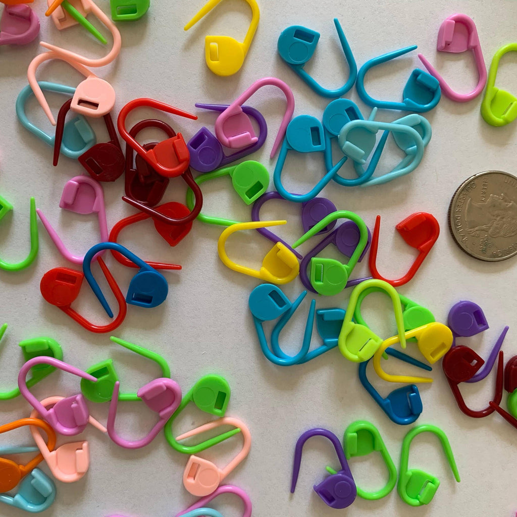 Crochet Knitting Plastic Markers, Plastic Safety Pin, Stitch: 10 Markers
