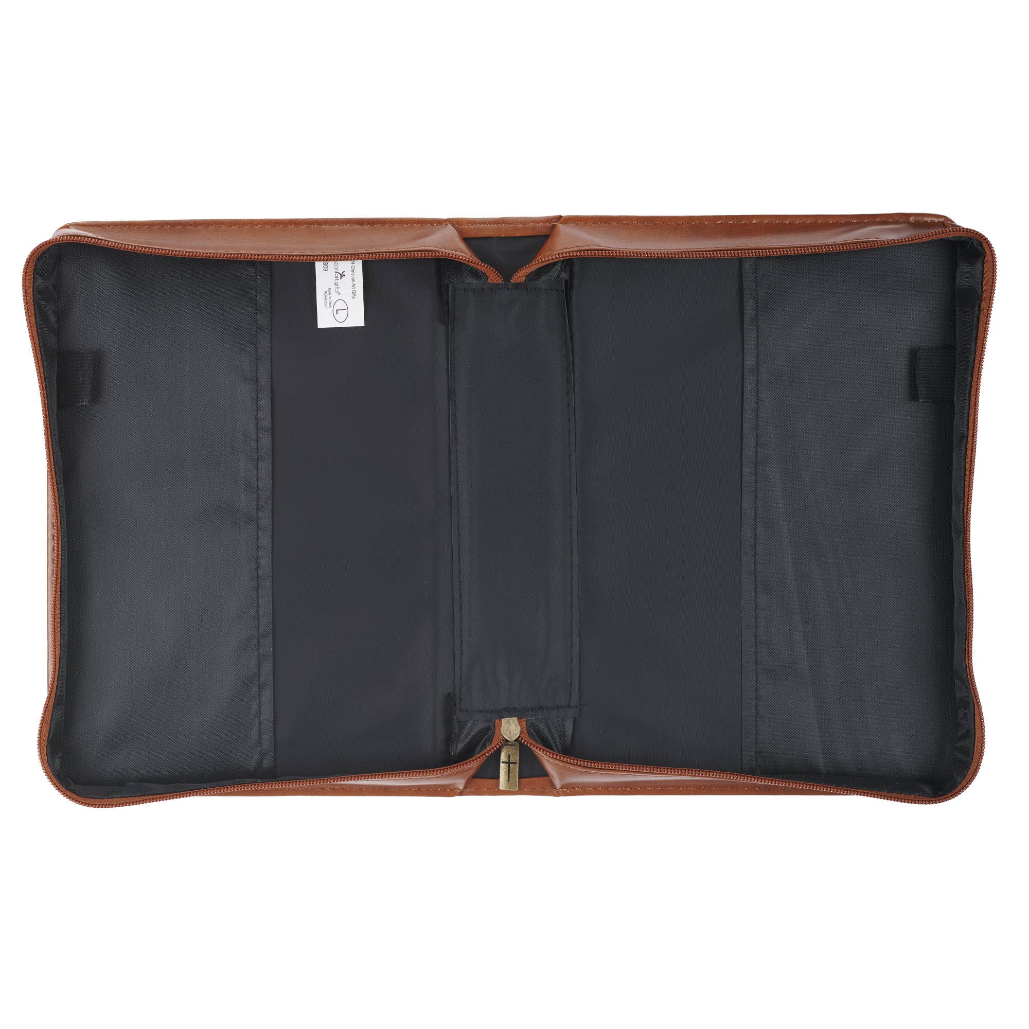 Bible Cover Classic Brown Trust in the Lord Prov. 3:5: Large