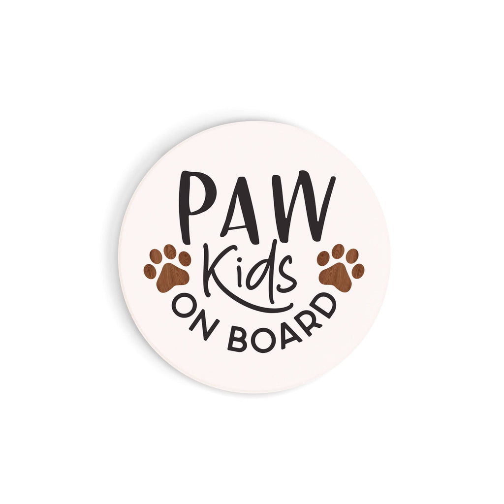 Paw Kids On Board Car Coaster