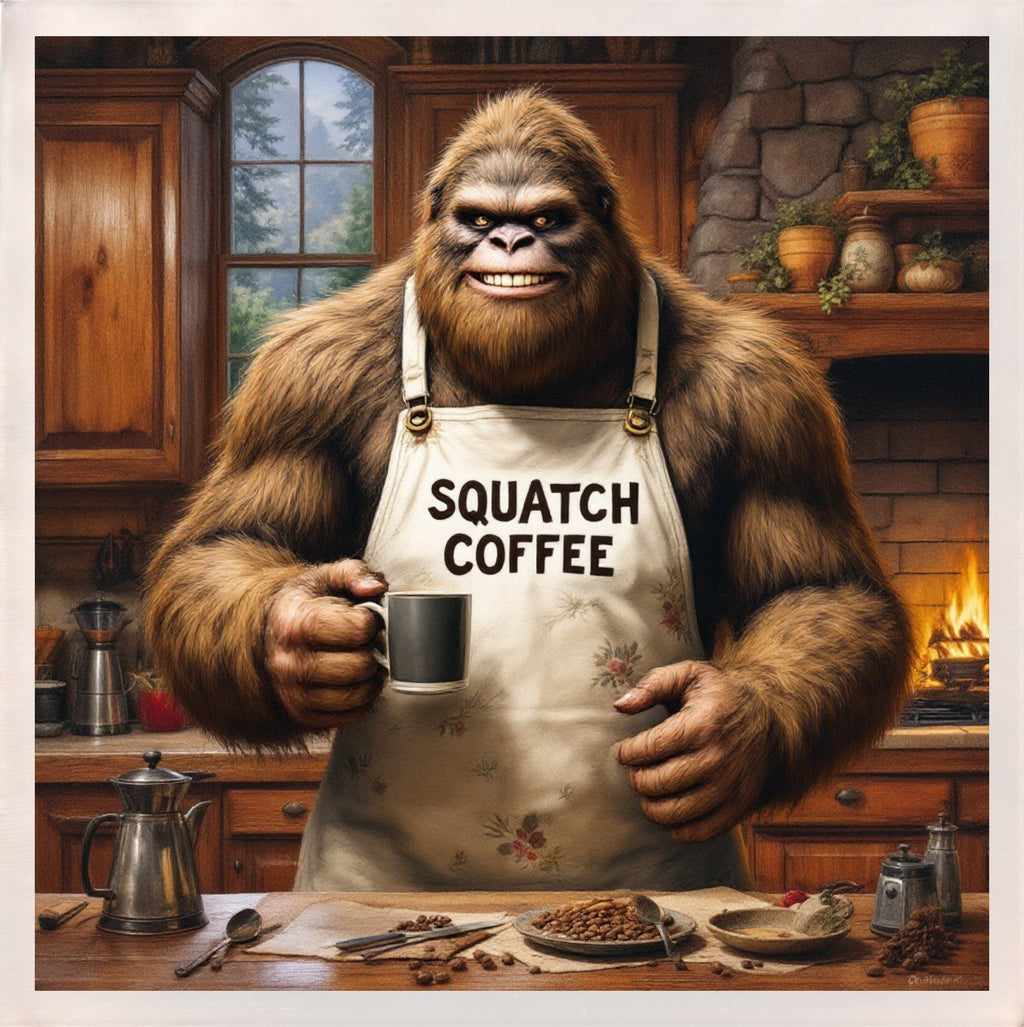 Baking with Bigfoot - Squatch Coffee Magnet