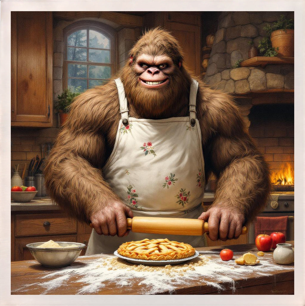 Baking with Bigfoot - Apple Pie Magnet