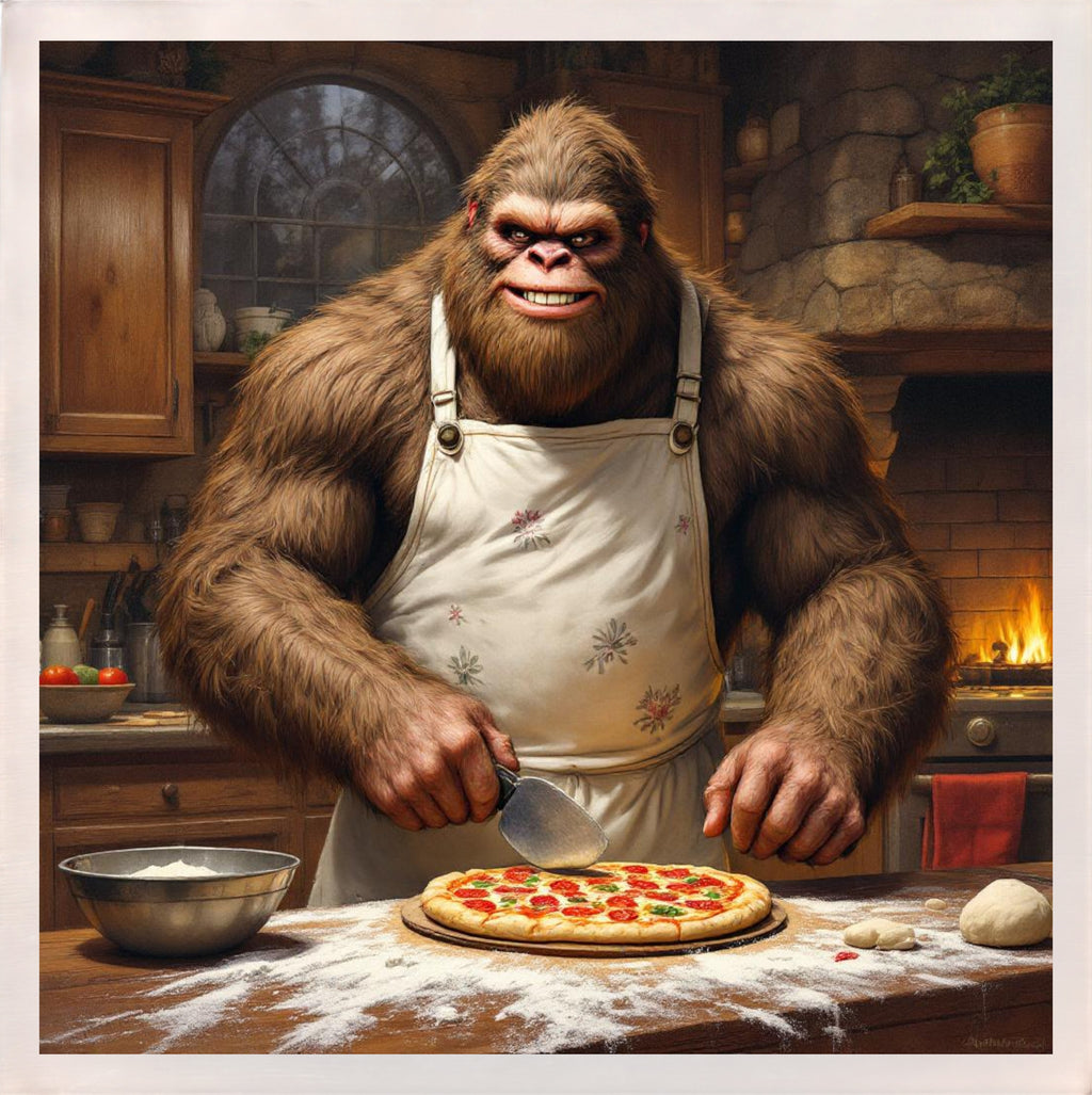 Baking with Bigfoot - Pepperoni Pizza Magnet