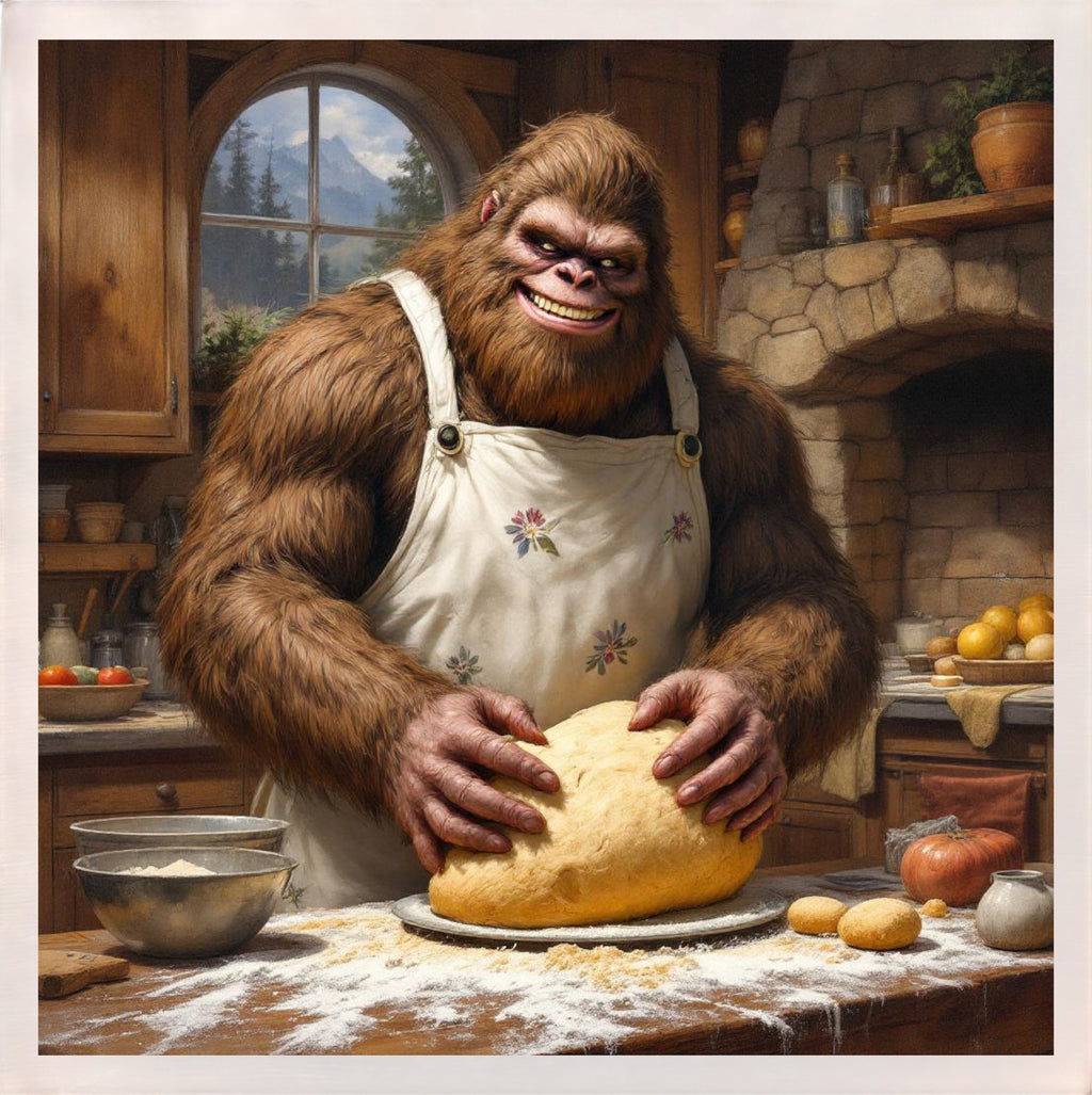 Baking with Bigfoot - Sourdough Bread Magnet