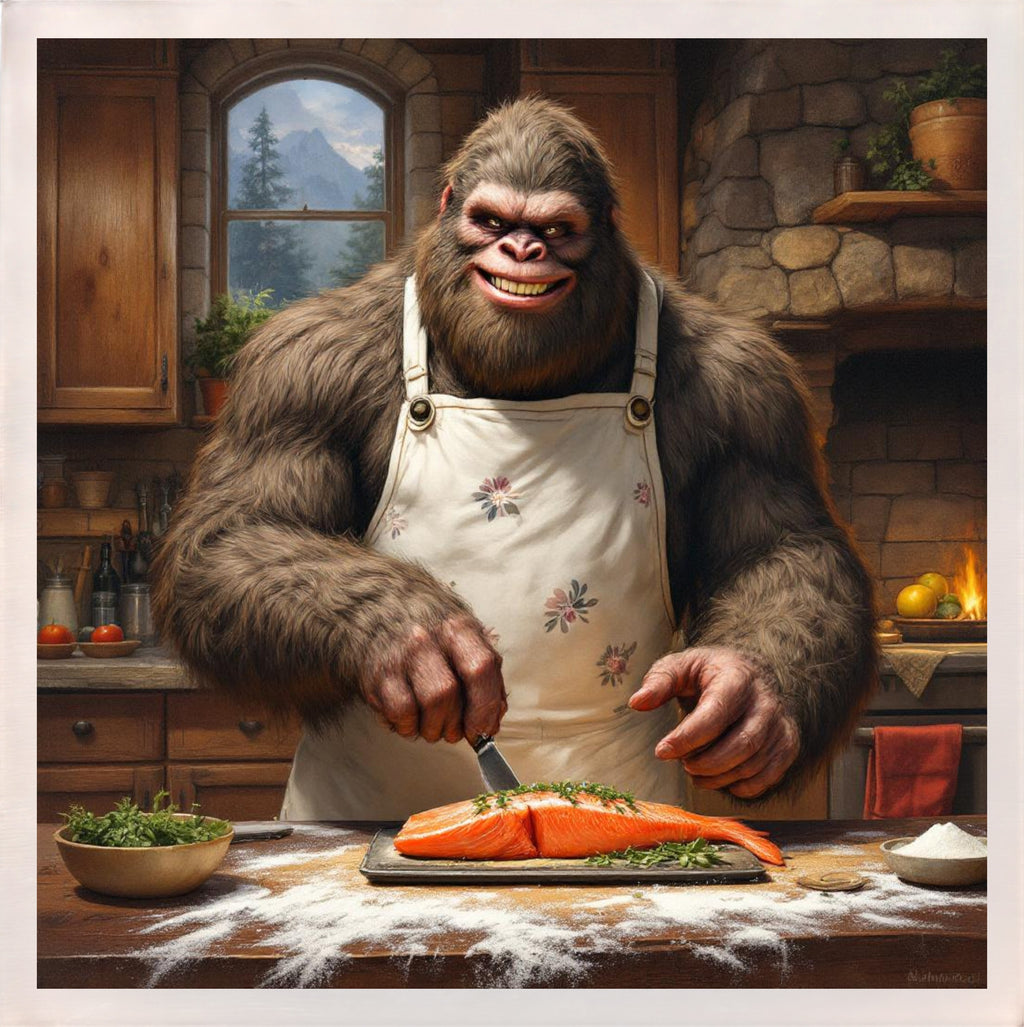Baking with Bigfoot - Salmon Fillet Magnet