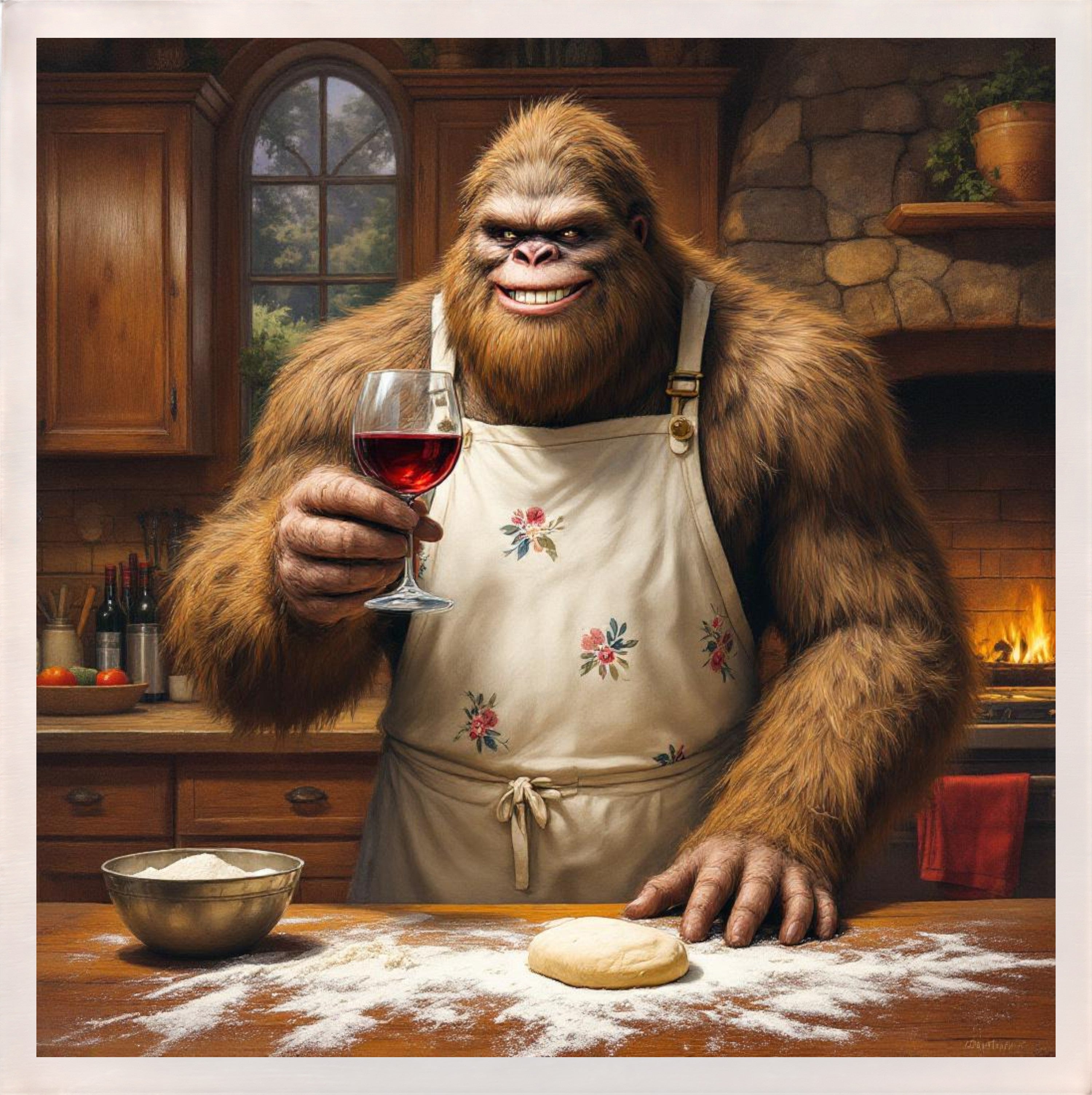 Baking with Bigfoot - Red Wine Magnet