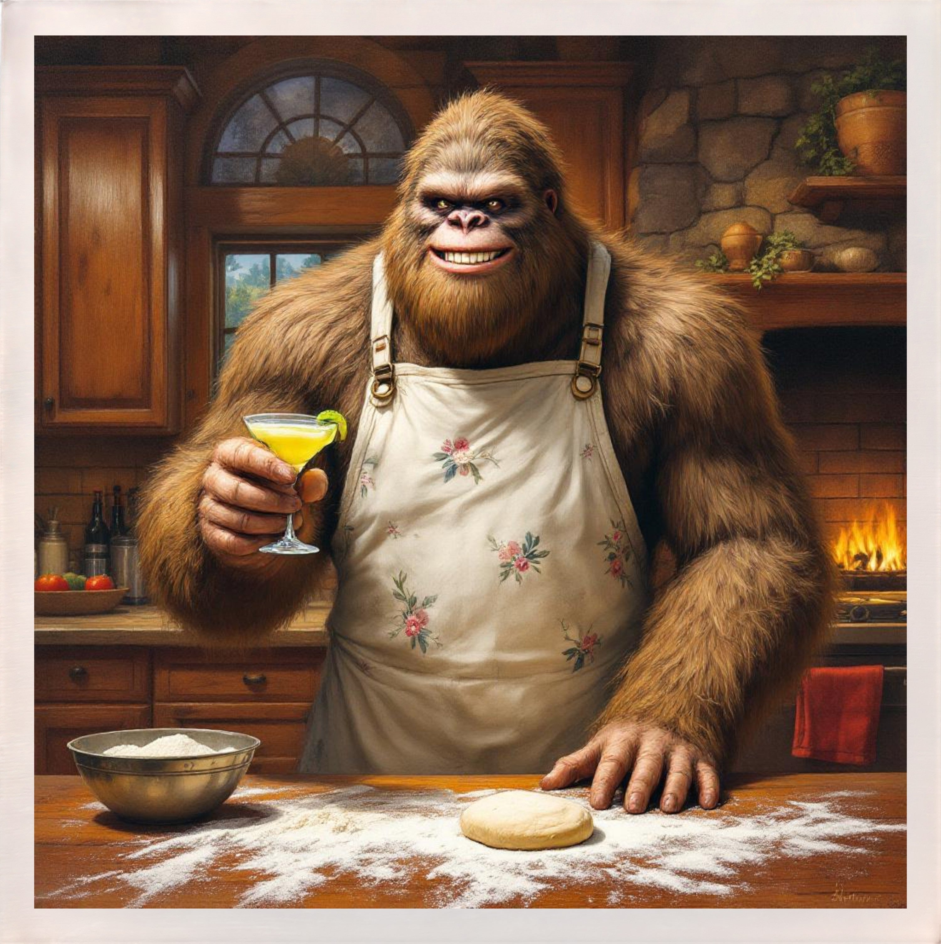 Baking with Bigfoot - Margarita Magnet