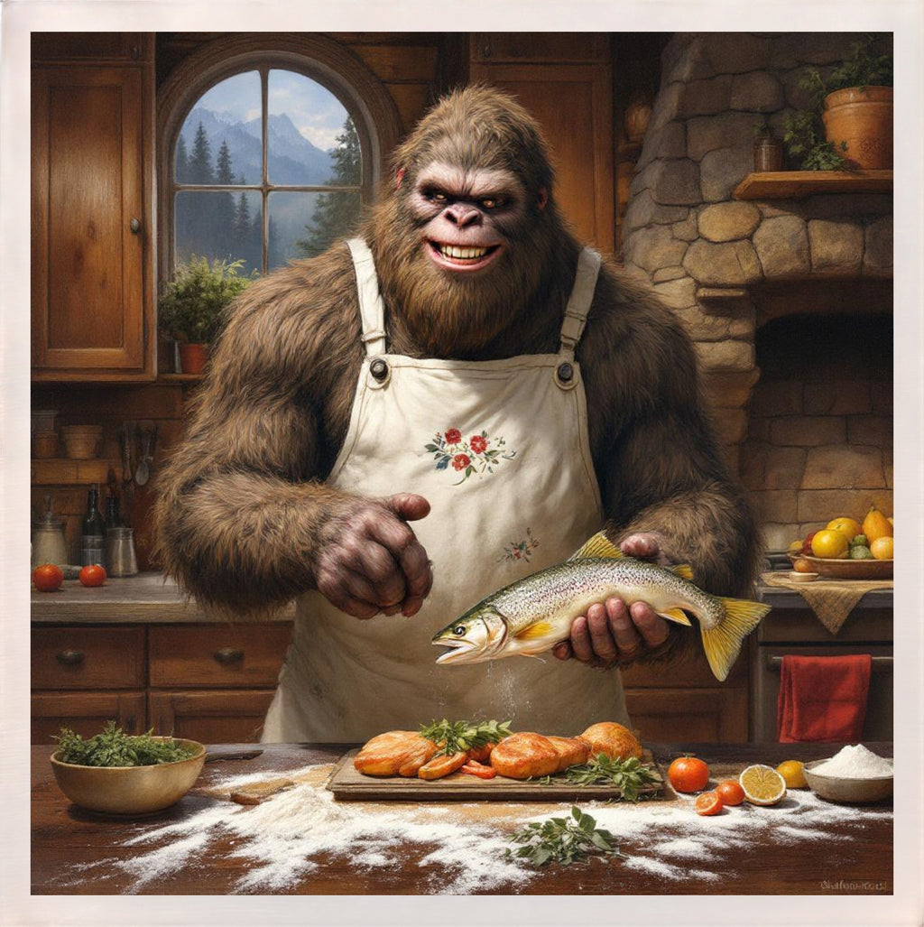 Baking with Bigfoot - Trout Magnet