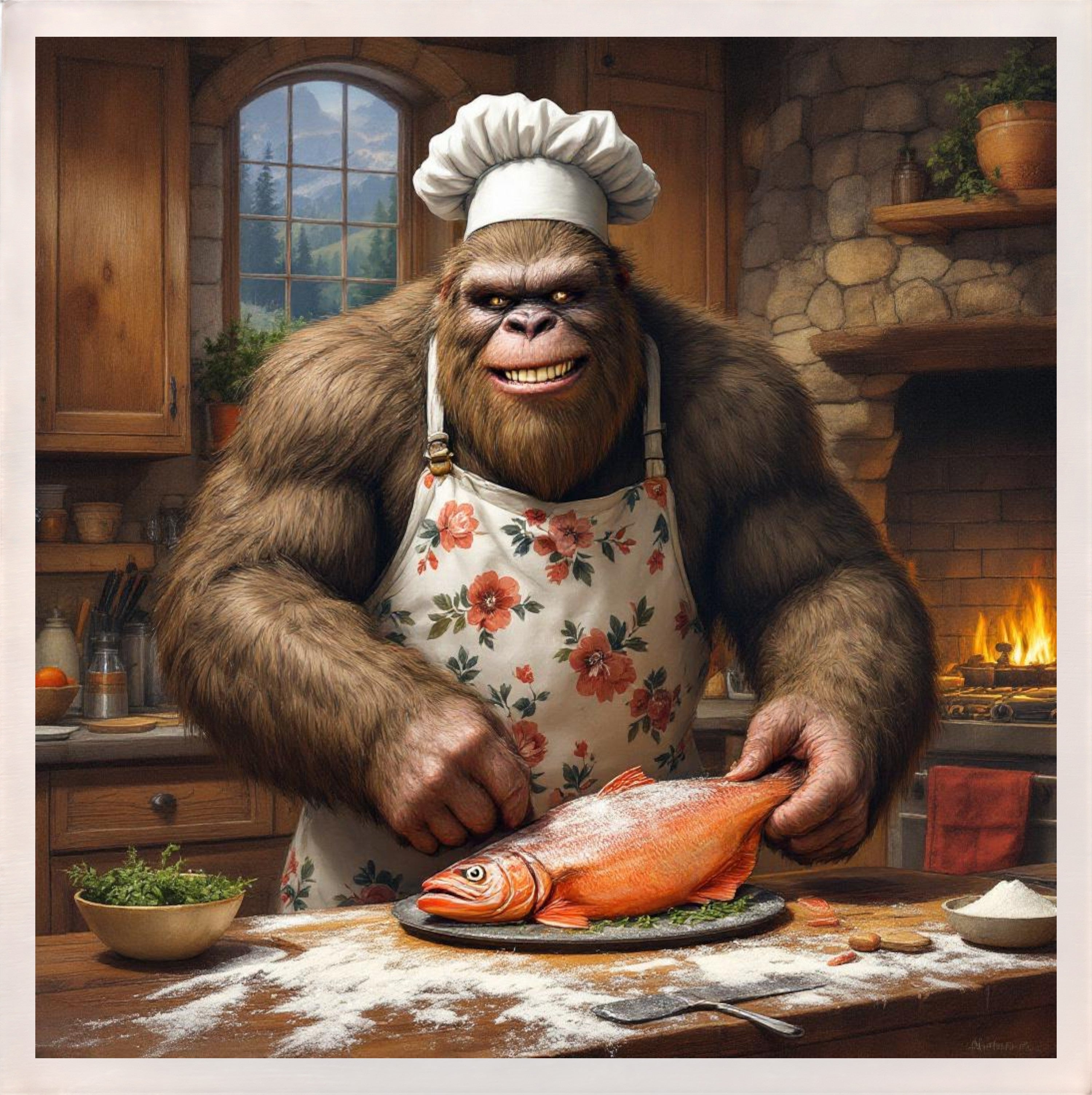 Baking with Bigfoot - Fish Magnet