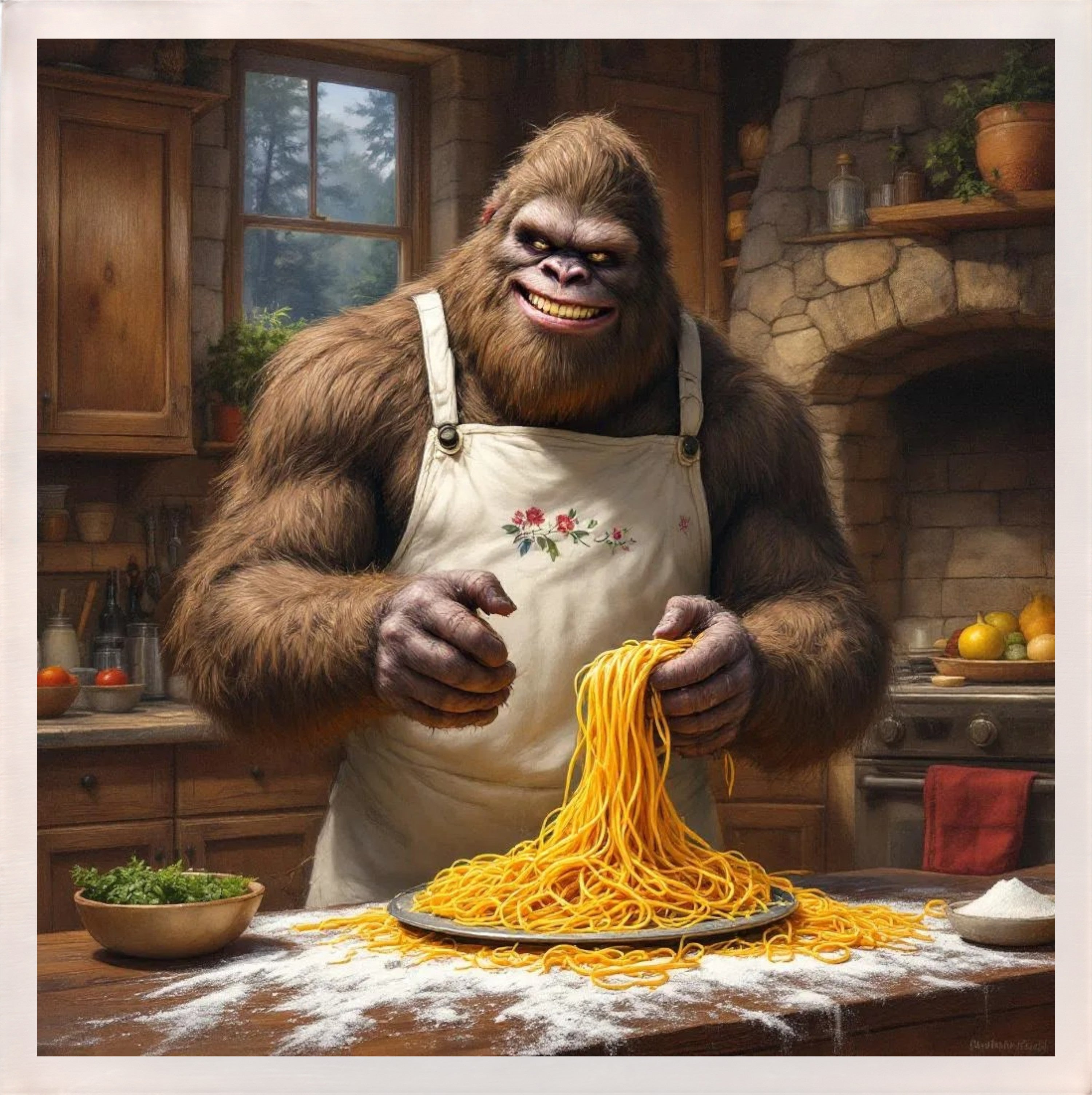 Baking with Bigfoot - Spaghetti Magnet