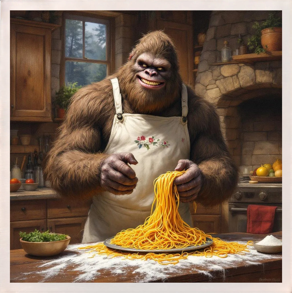 Baking with Bigfoot - Spaghetti Magnet