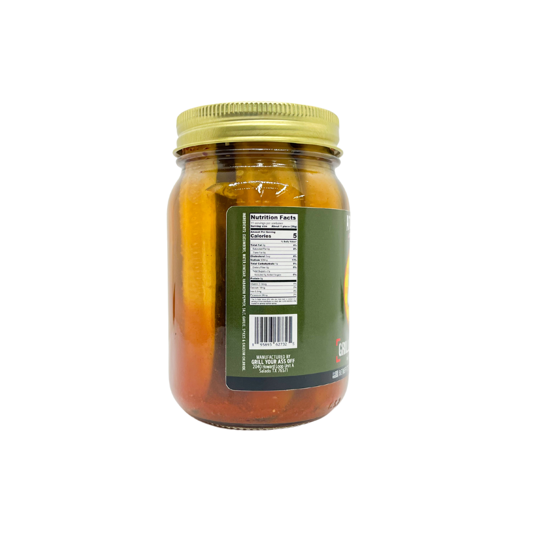 Atomic Dongs Dill Pickle Habanero & Galic Spears - Snacks