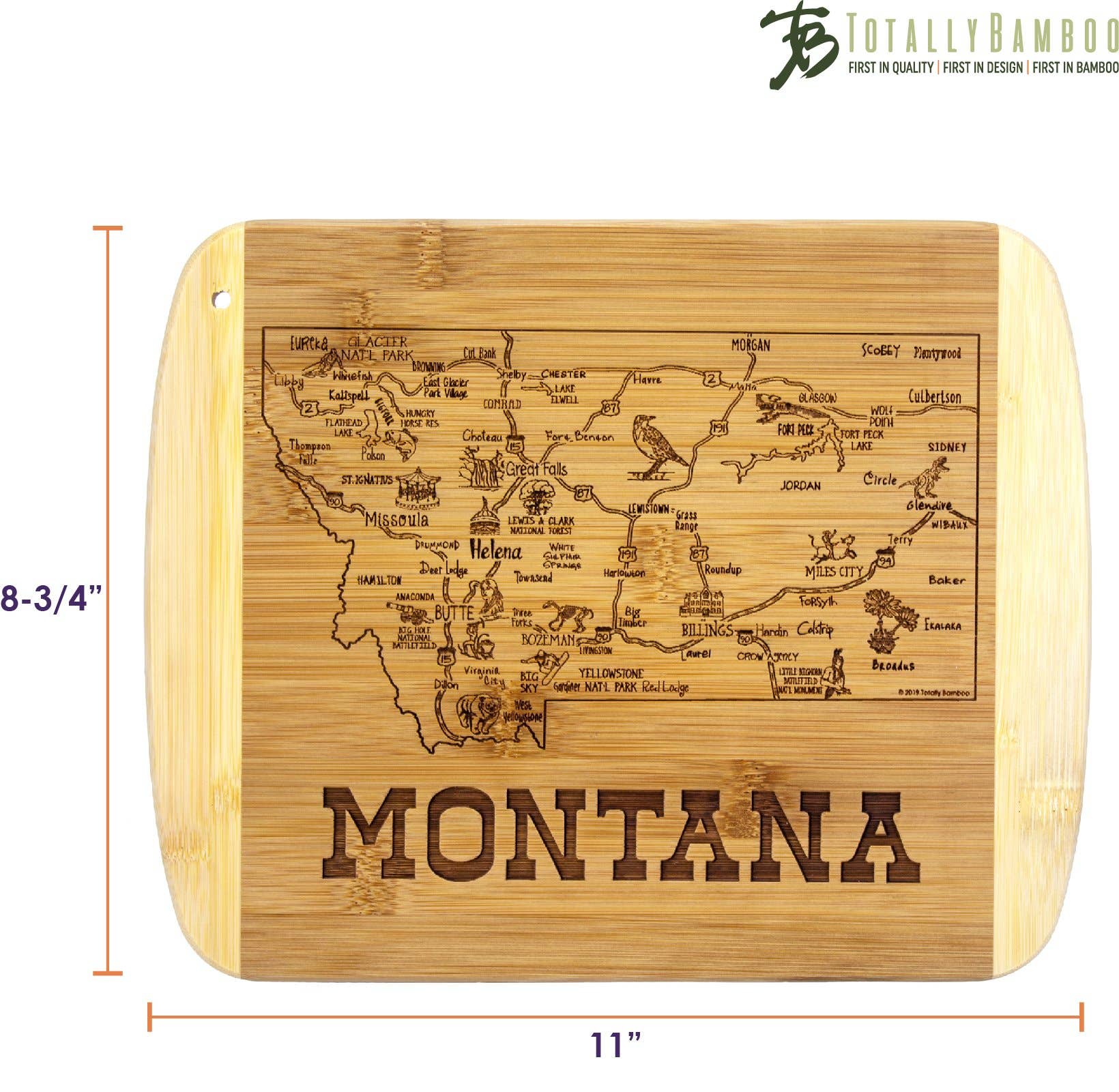 A Slice of Life Montana 11" Cutting & Serving Board