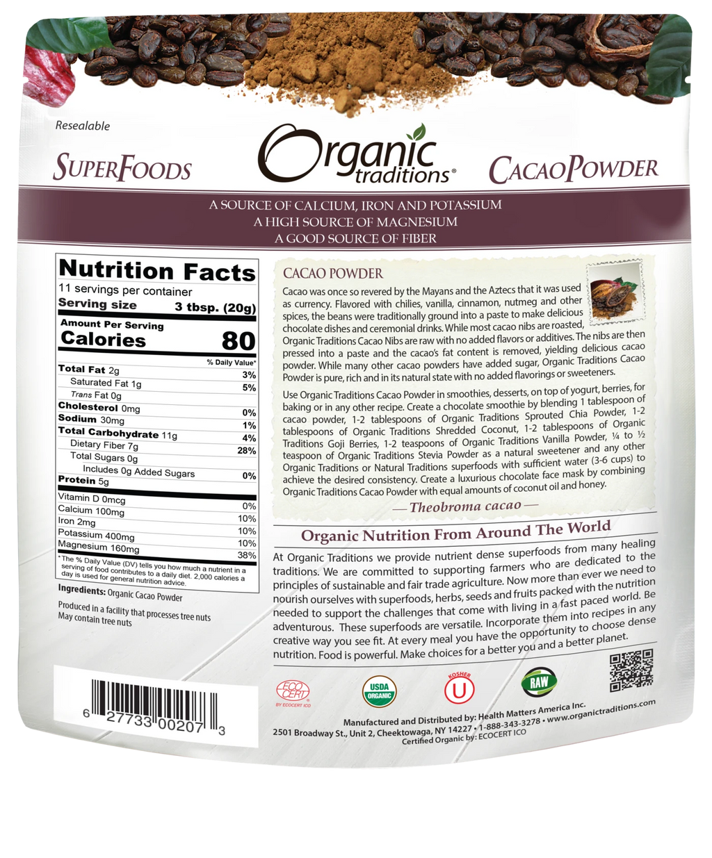 Organic Traditions- Cacao Powder