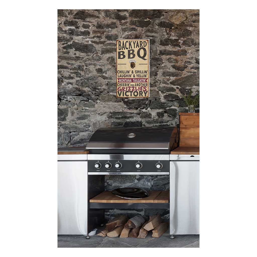 BBQ Montana Grizzlies Yard Sign