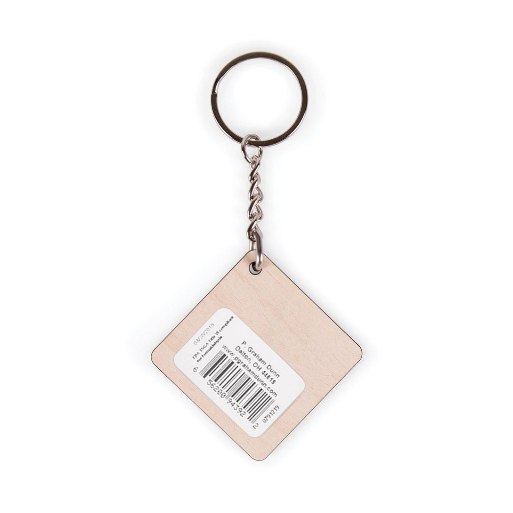 Find Your Wild Maple Veneer Keychain