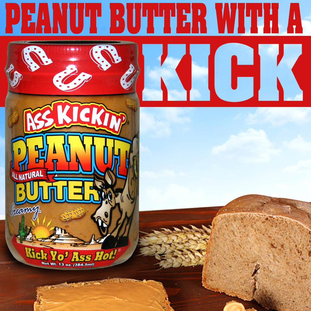Ass Kickin’ Peanut Butter: 13 oz. Jar