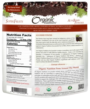 Organic Traditions- Acai Berry Powder