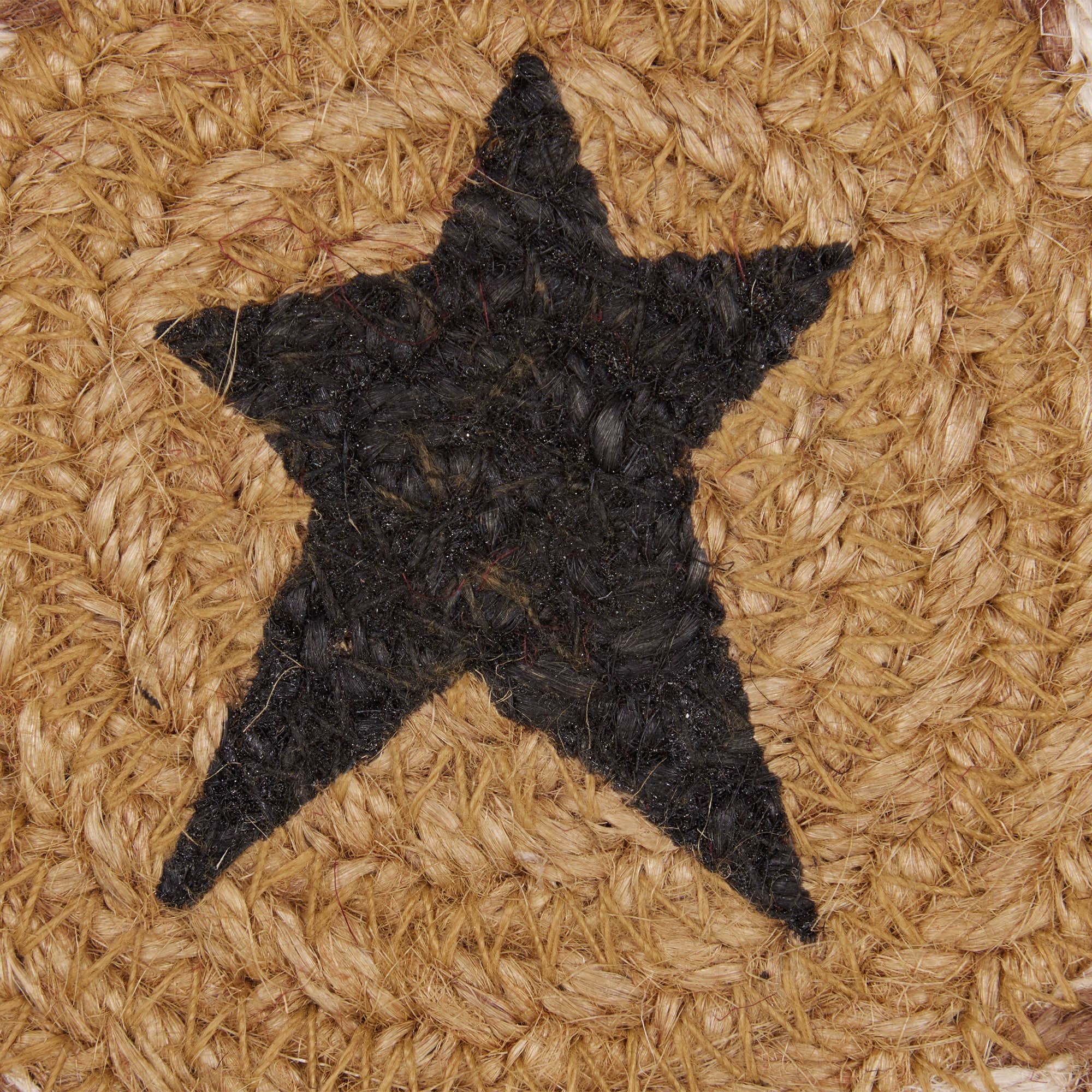 Kettle Grove Jute Coaster Stencil Star