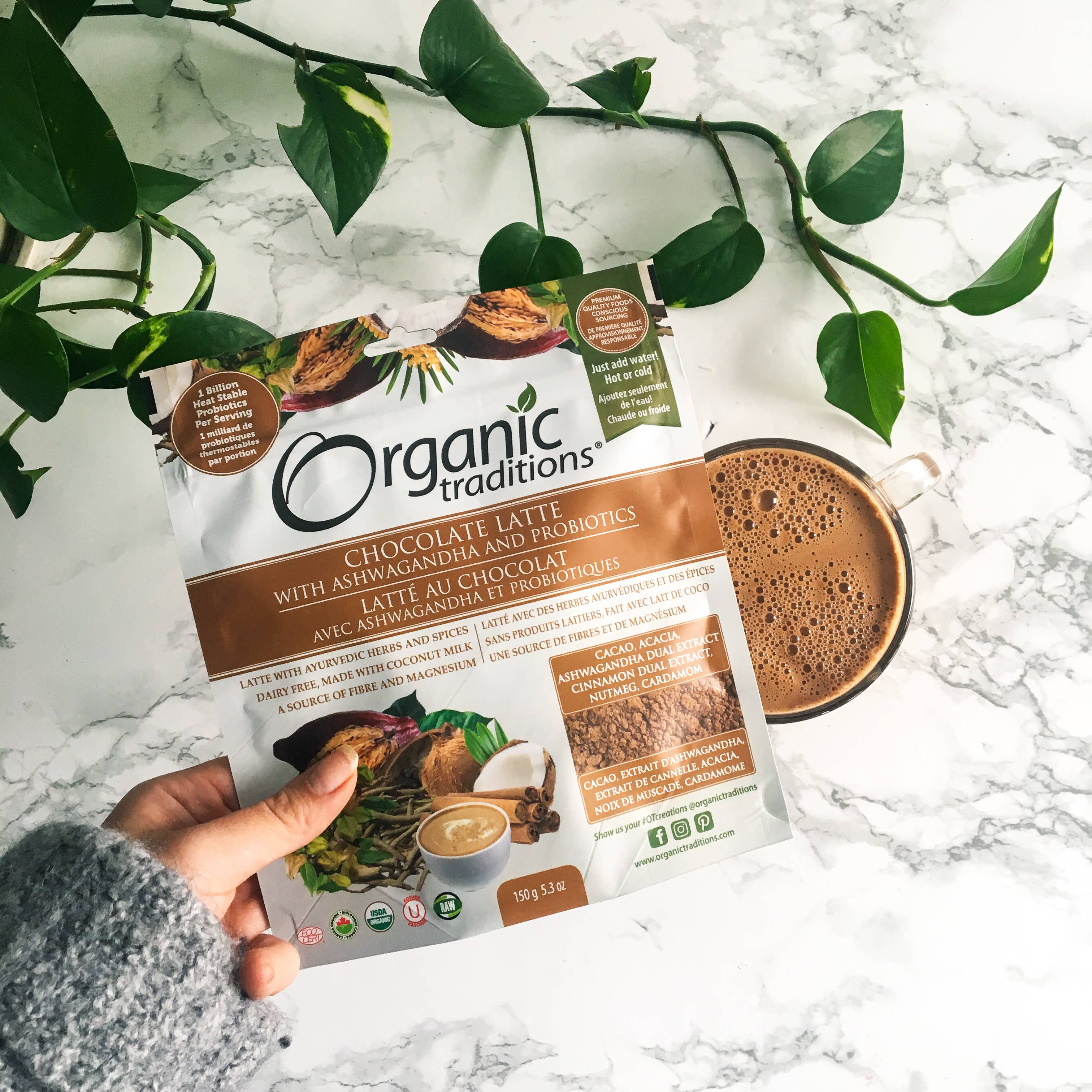 Organic Traditions- Chocolate Latte with Probiotics