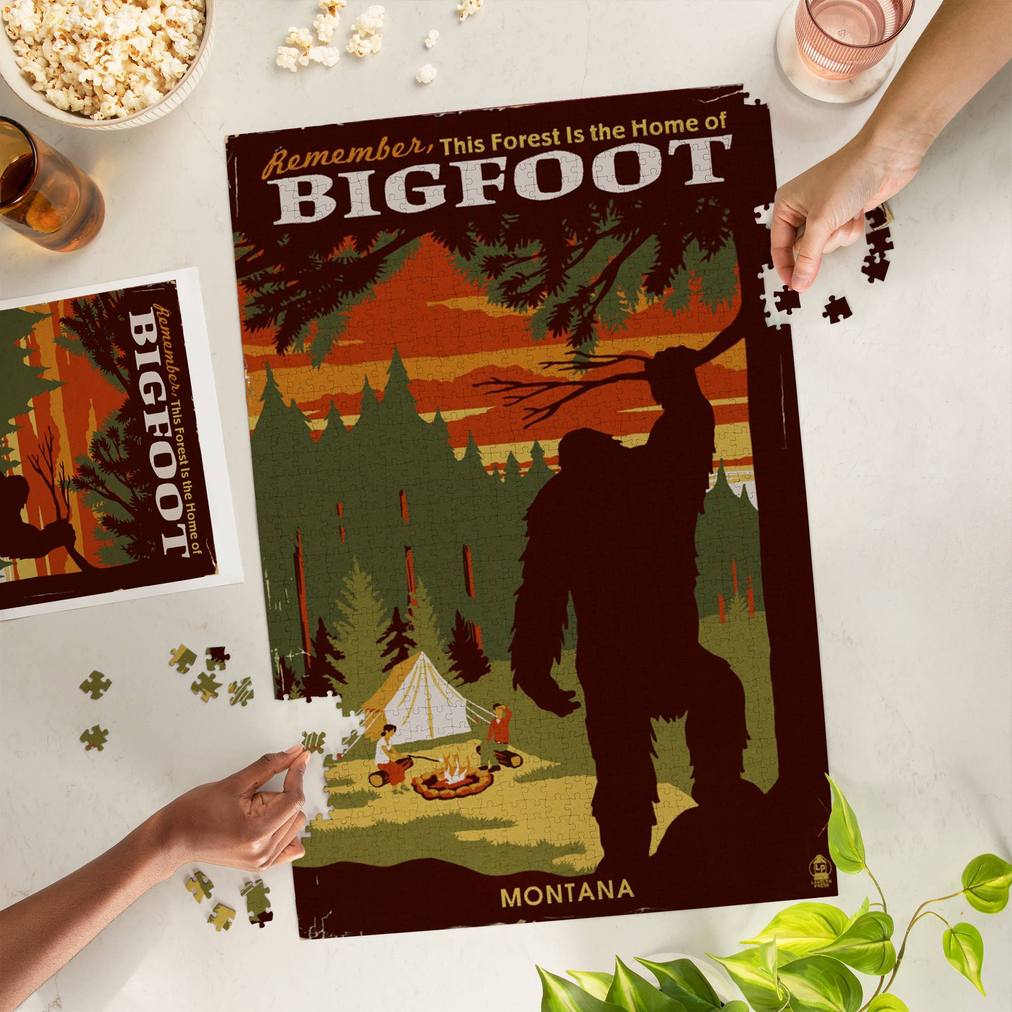 1000 Piece Puzzle Montana, Home of Bigfoot