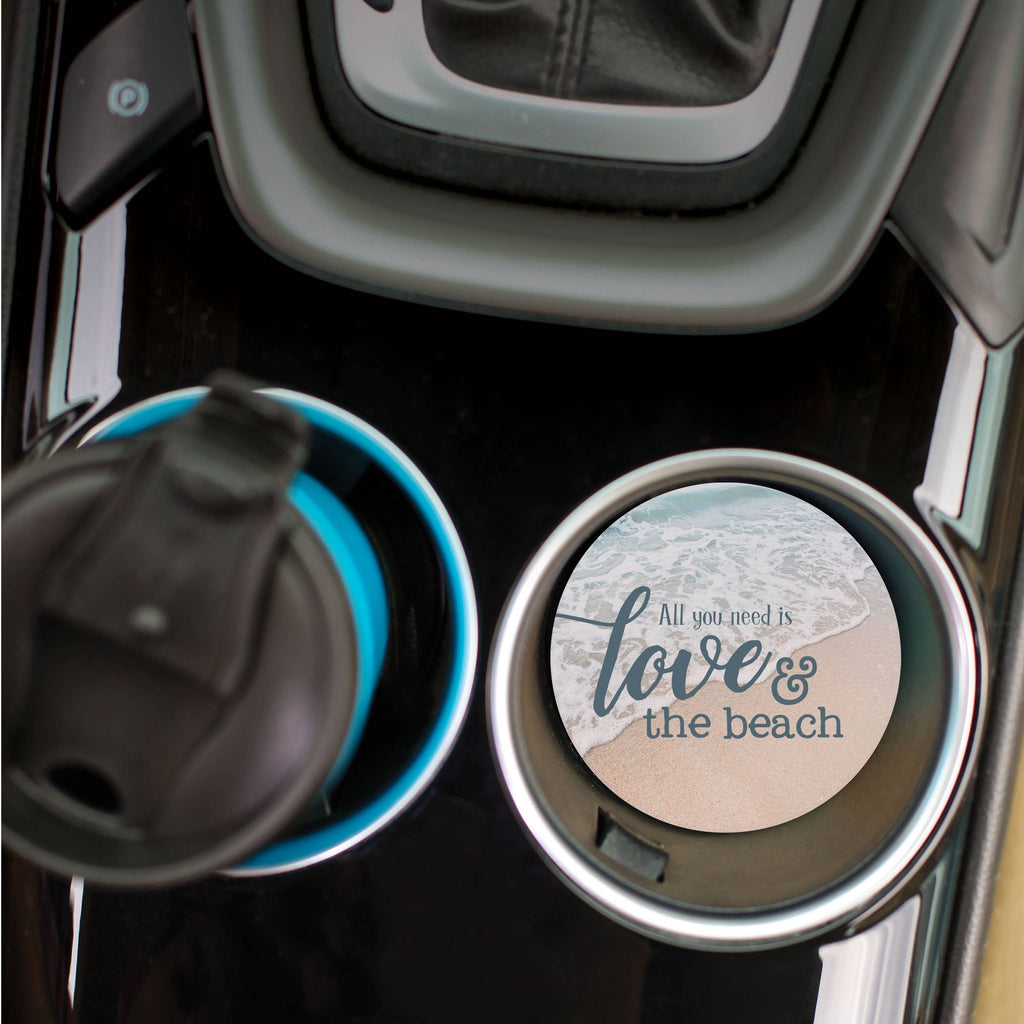 All You Need Is Love & The Beach Car Coaster