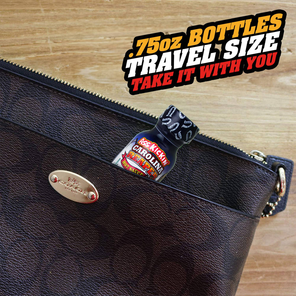 Ass Kickin’ Carolina Reaper Hot Sauce – Travel Size