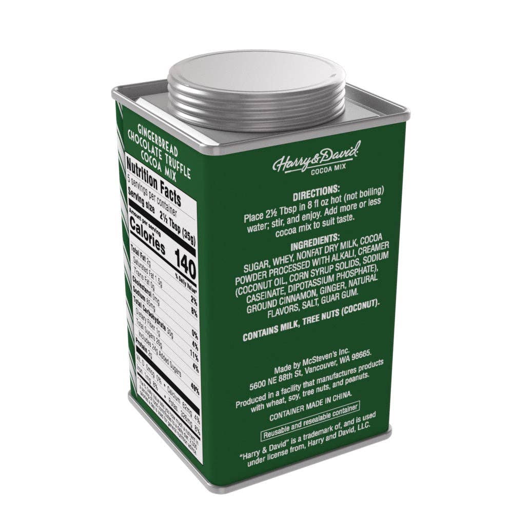 Harry & David® Holiday Gingerbread Chocolate Truffle Cocoa