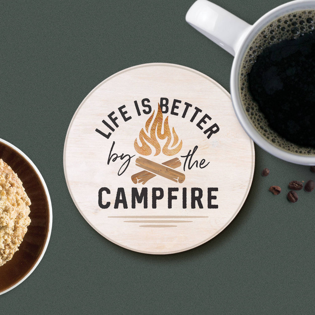 Life Is Better By The Camp Fire Coaster