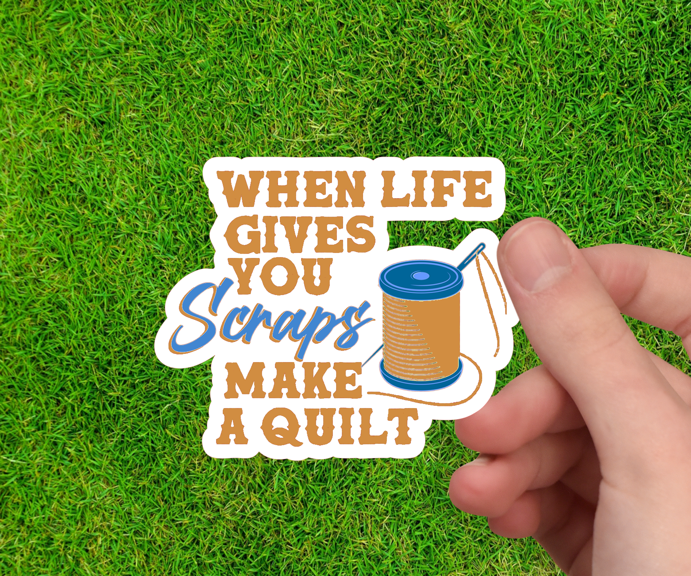 When Life Gives You Scraps Make a Quilt | Sewing Stickers