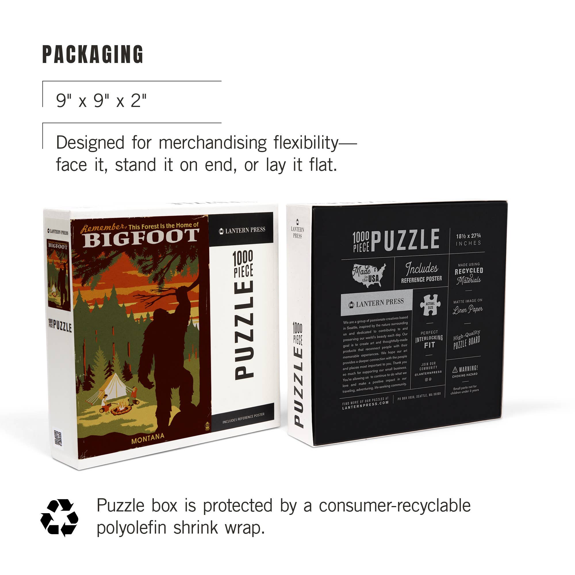 1000 Piece Puzzle Montana, Home of Bigfoot