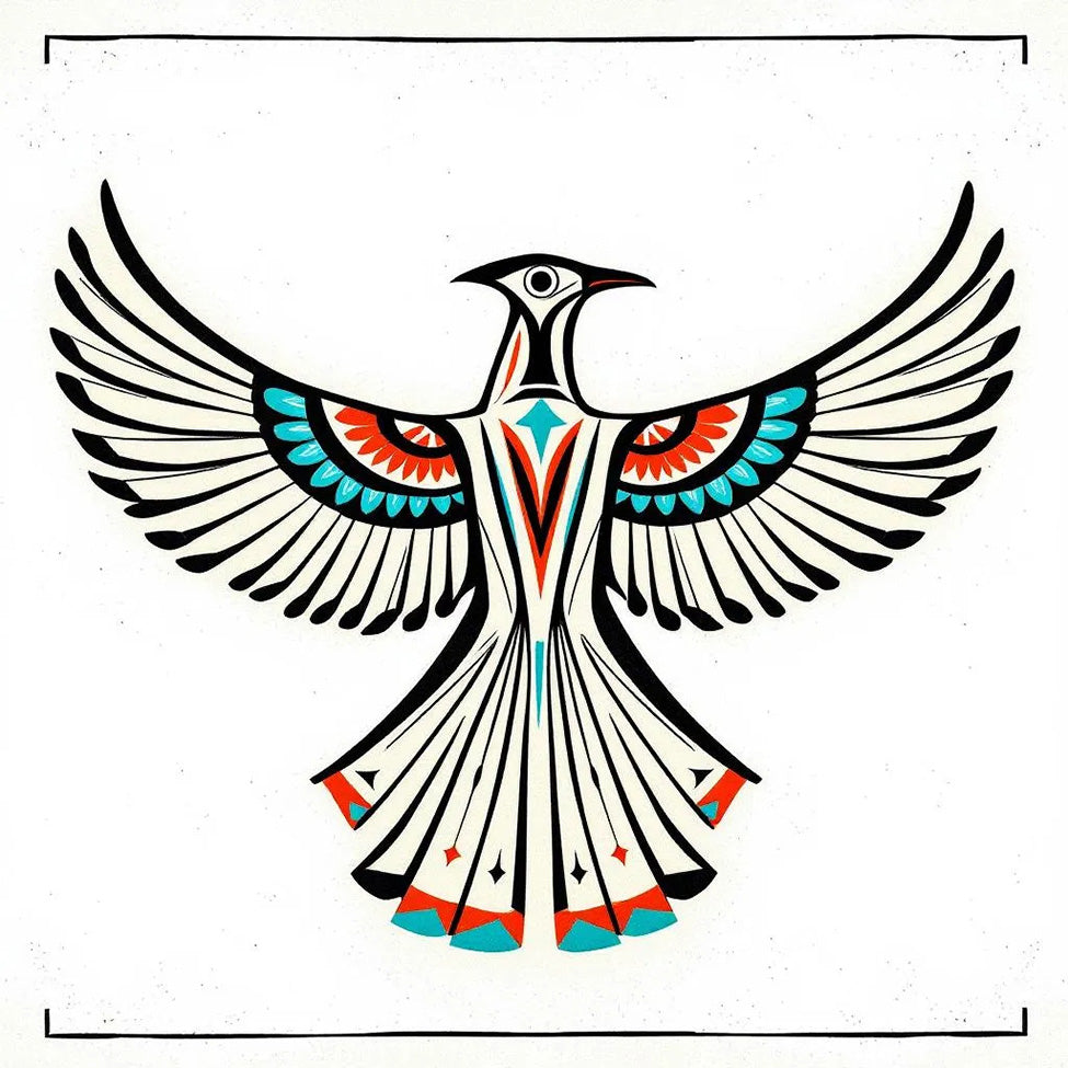 New Mexico Native American Designs, Bird - Magnet