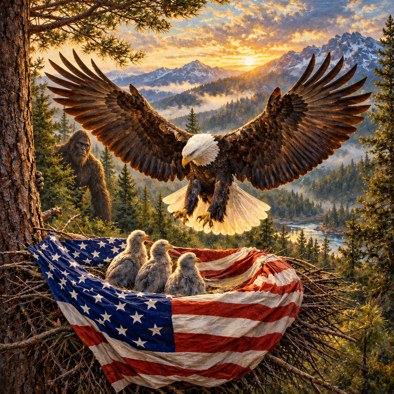 The Overseer (Bigfoot) and the Eagles