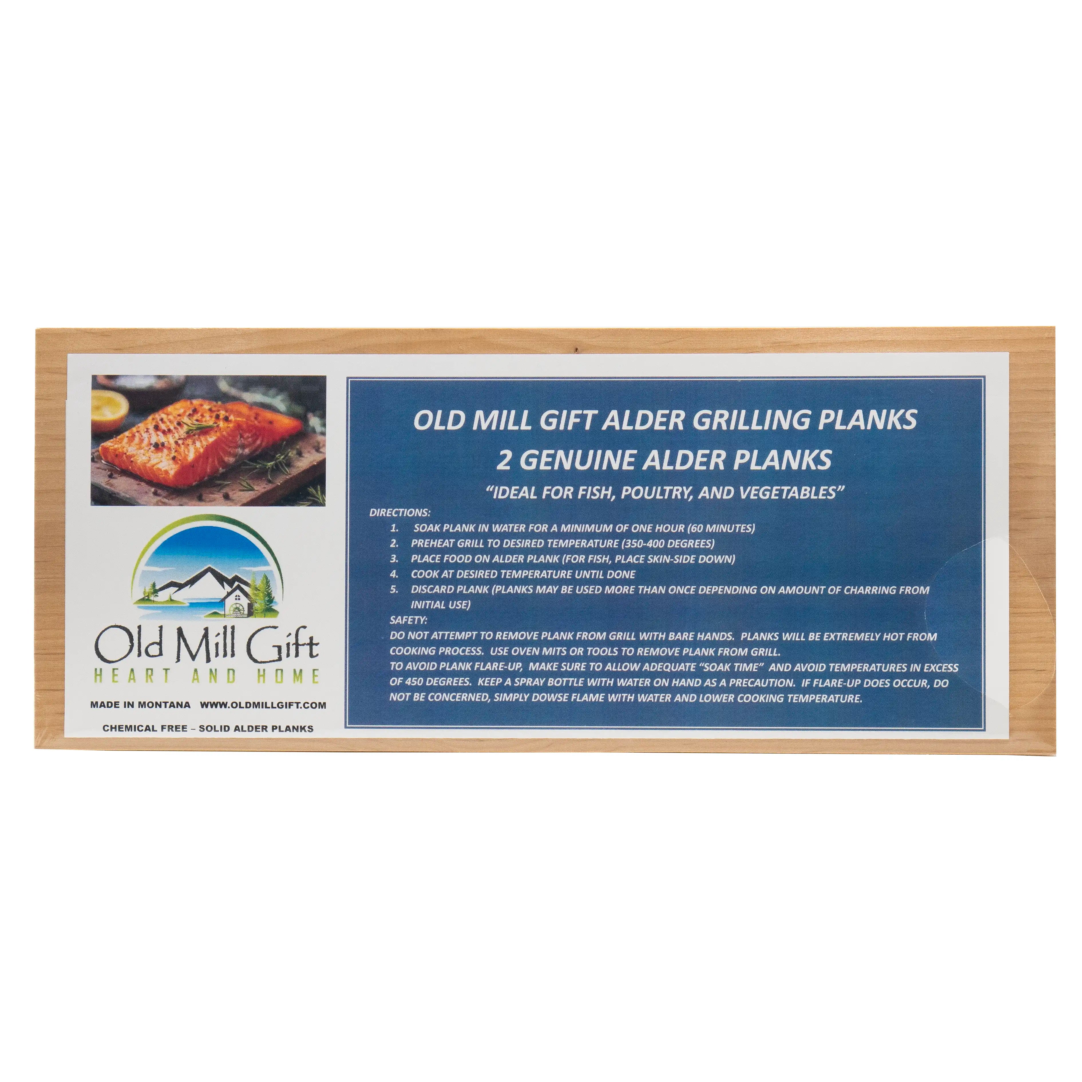 2 Pack Alder Grilling Plank