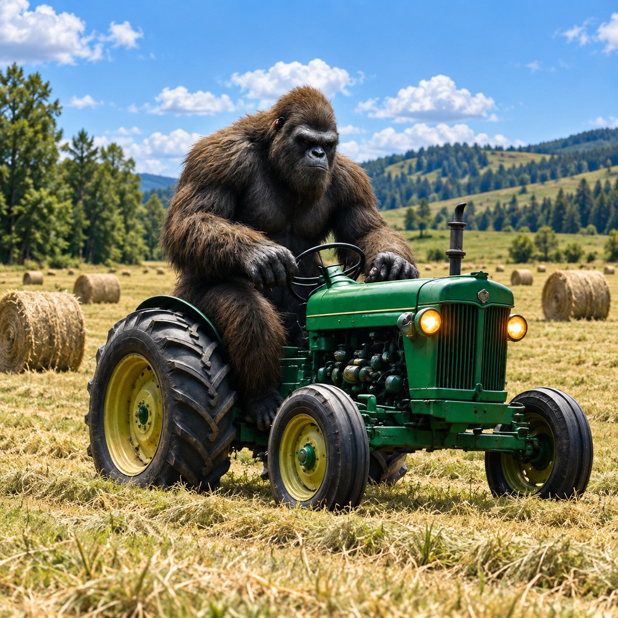 Farmer Bigfoot Solid Slate Coaster