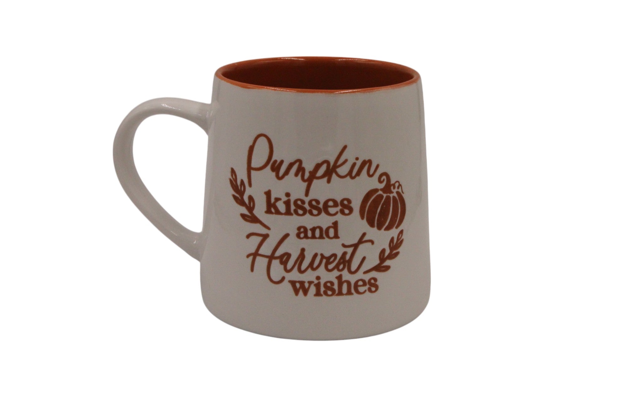 Pumpkin Kisses and Harvest Wishes Ceramic Mug