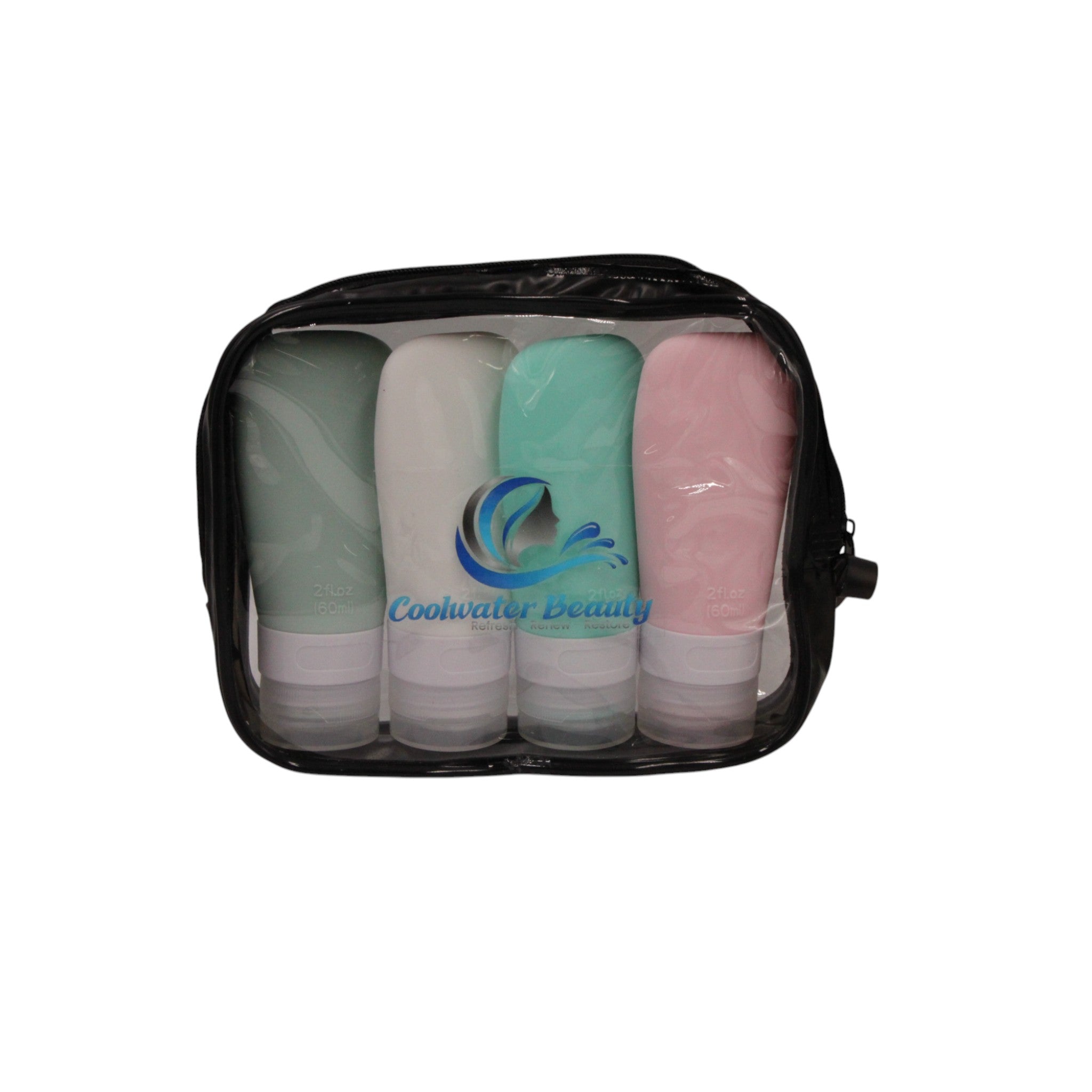 2 OZ Portable Travel Bottles - 4 Pack