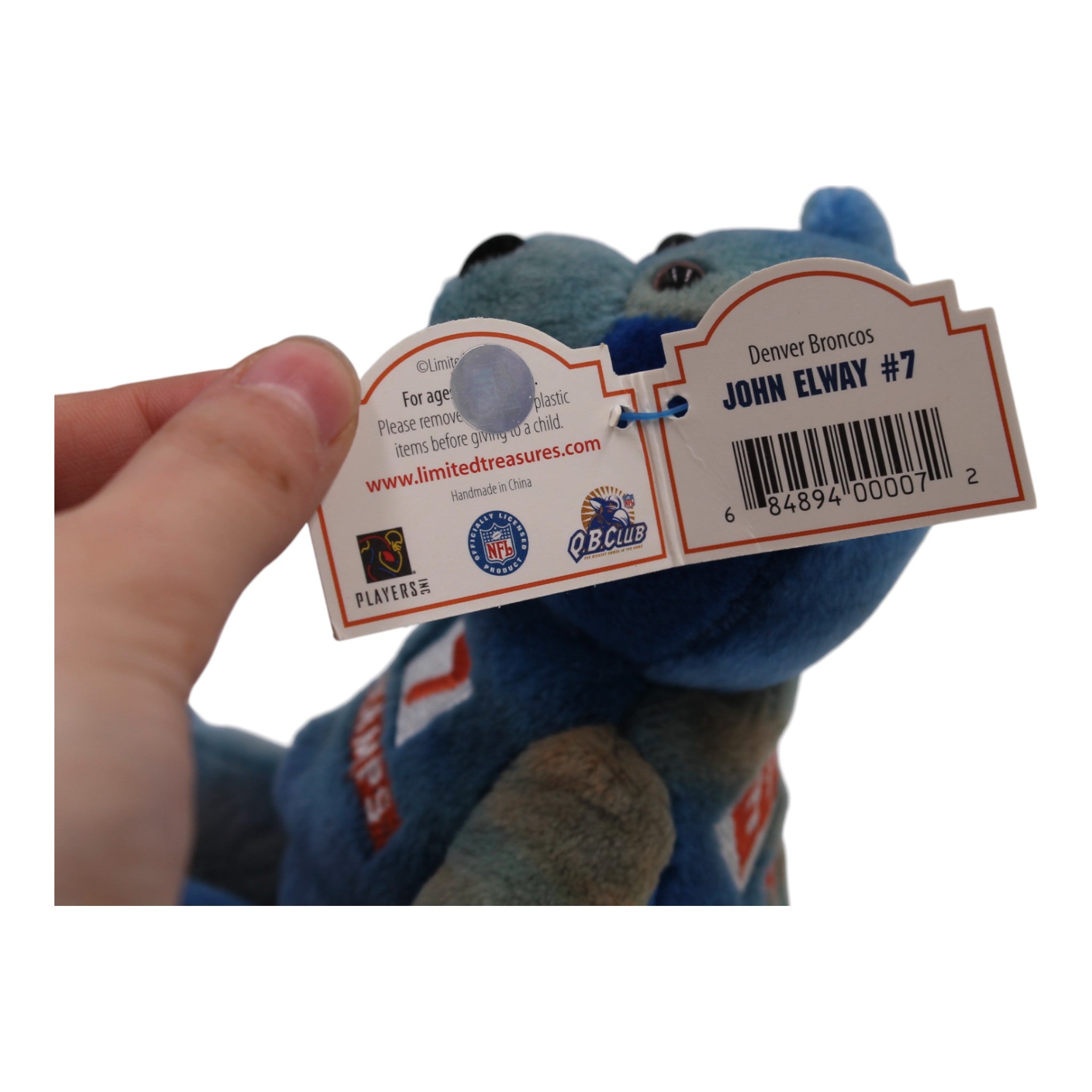 John Elway Limited Edition Plush Bear