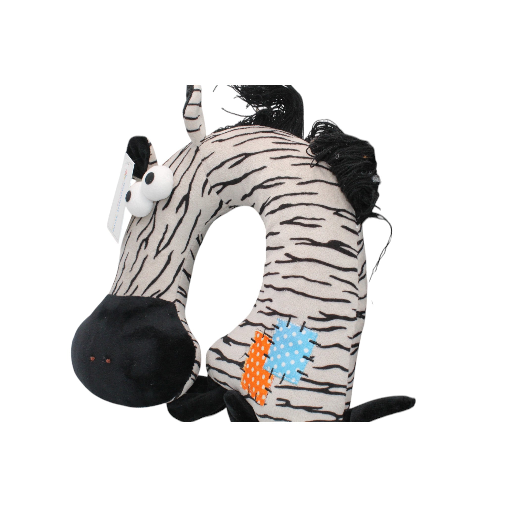 Animal U-Shaped Travel Plush Pillow- Zebra