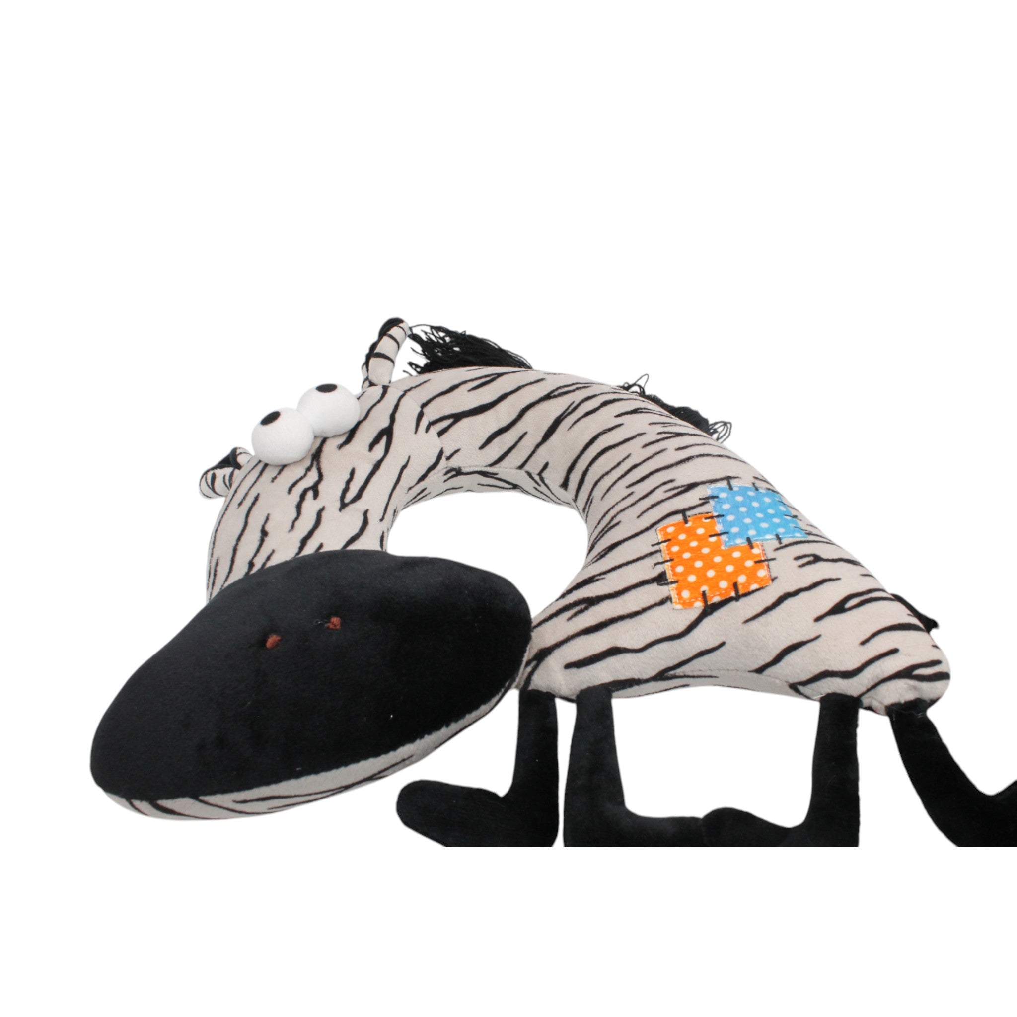 Animal U-Shaped Travel Plush Pillow- Zebra