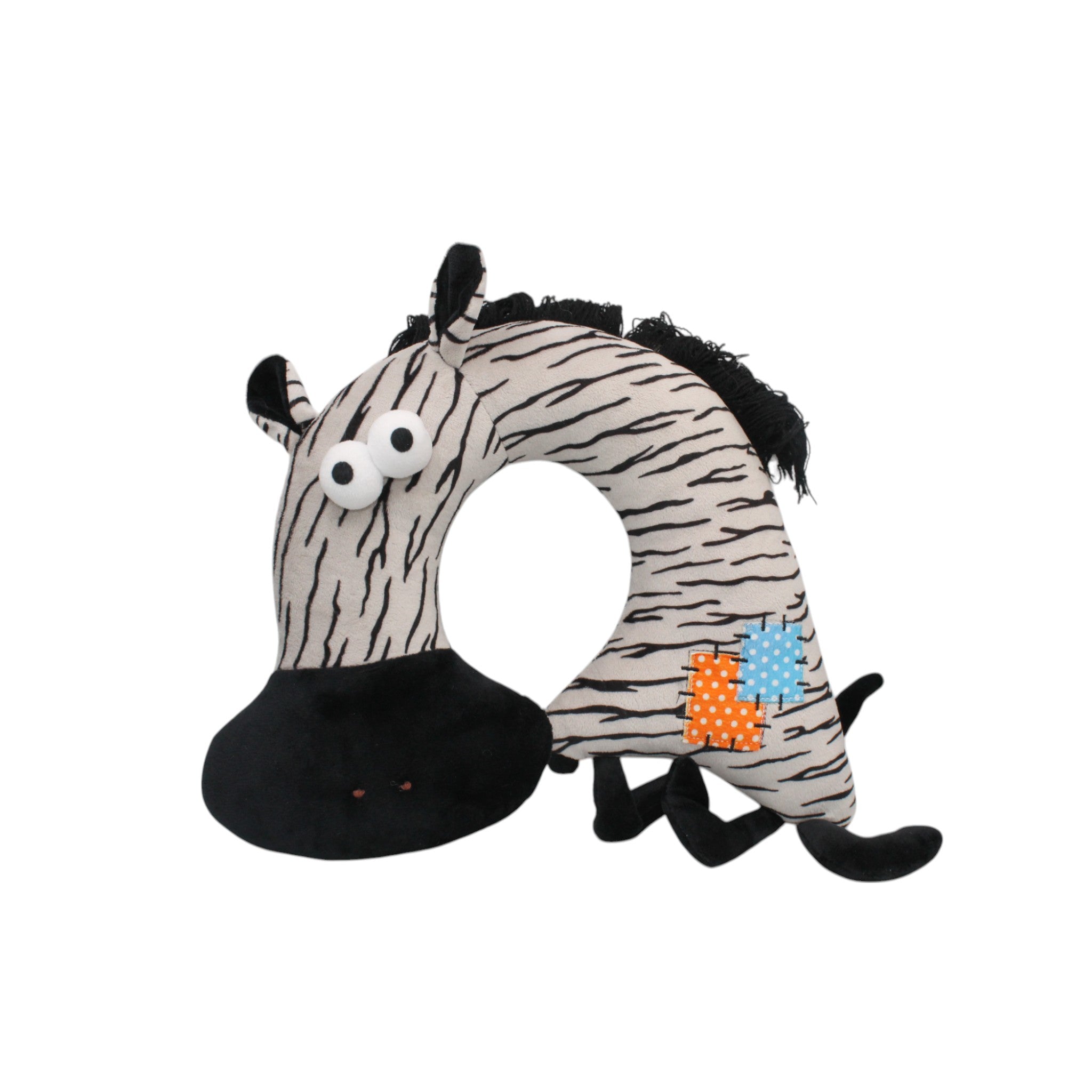 Animal U-Shaped Travel Plush Pillow- Zebra