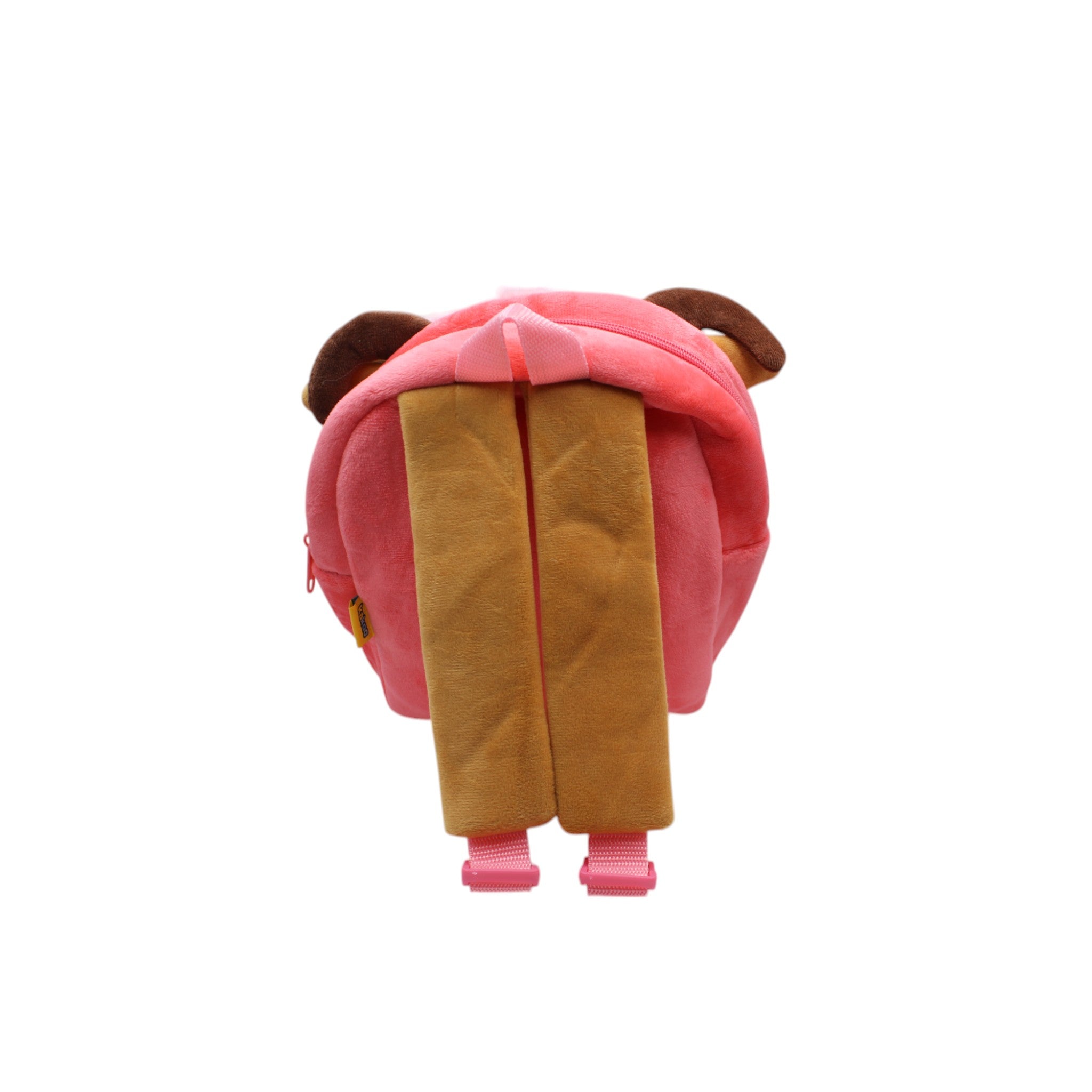 Kids Plush Animal Backpack - Pink Cow