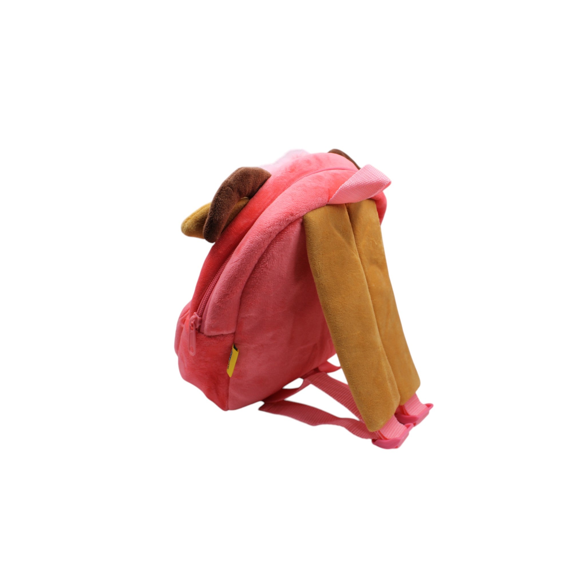Kids Plush Animal Backpack - Pink Cow