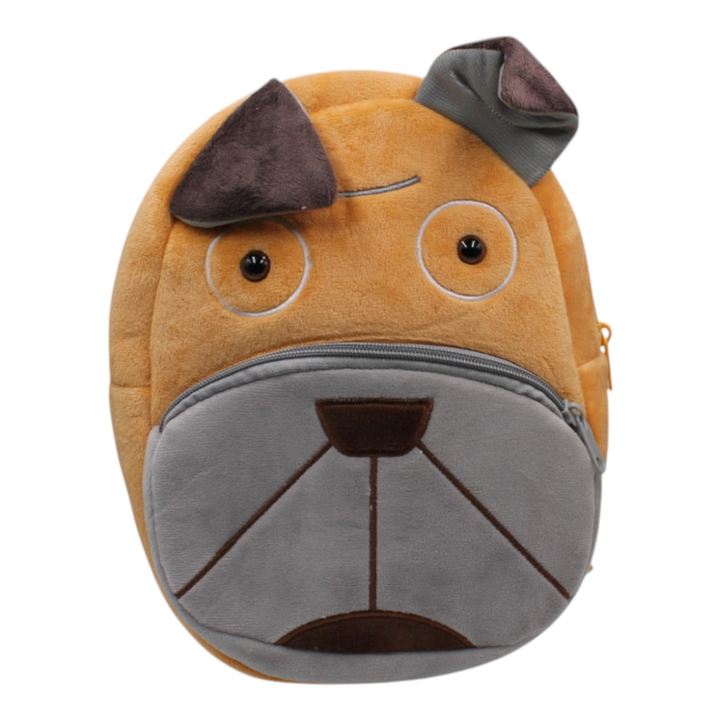 Kids Plush Animal Backpack - Bulldog
