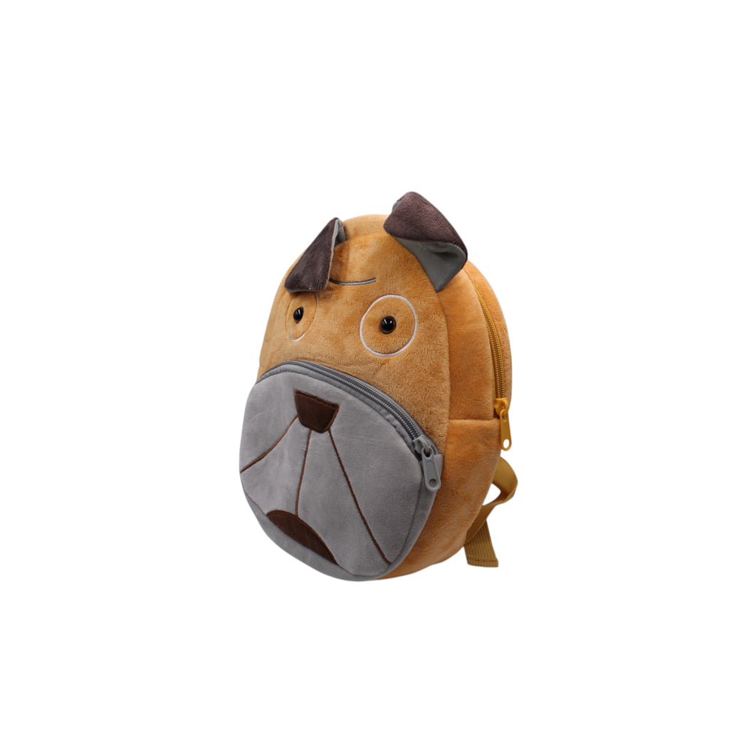 Kids Plush Animal Backpack - Bulldog