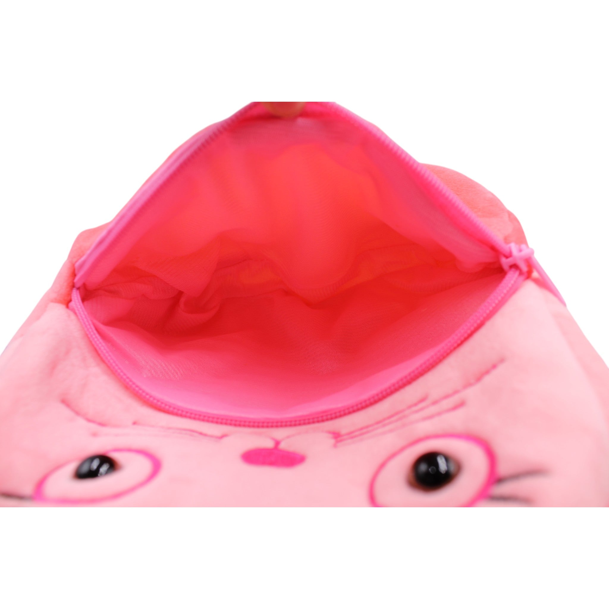 Kids Plush Animal Backpack - Pink Cow