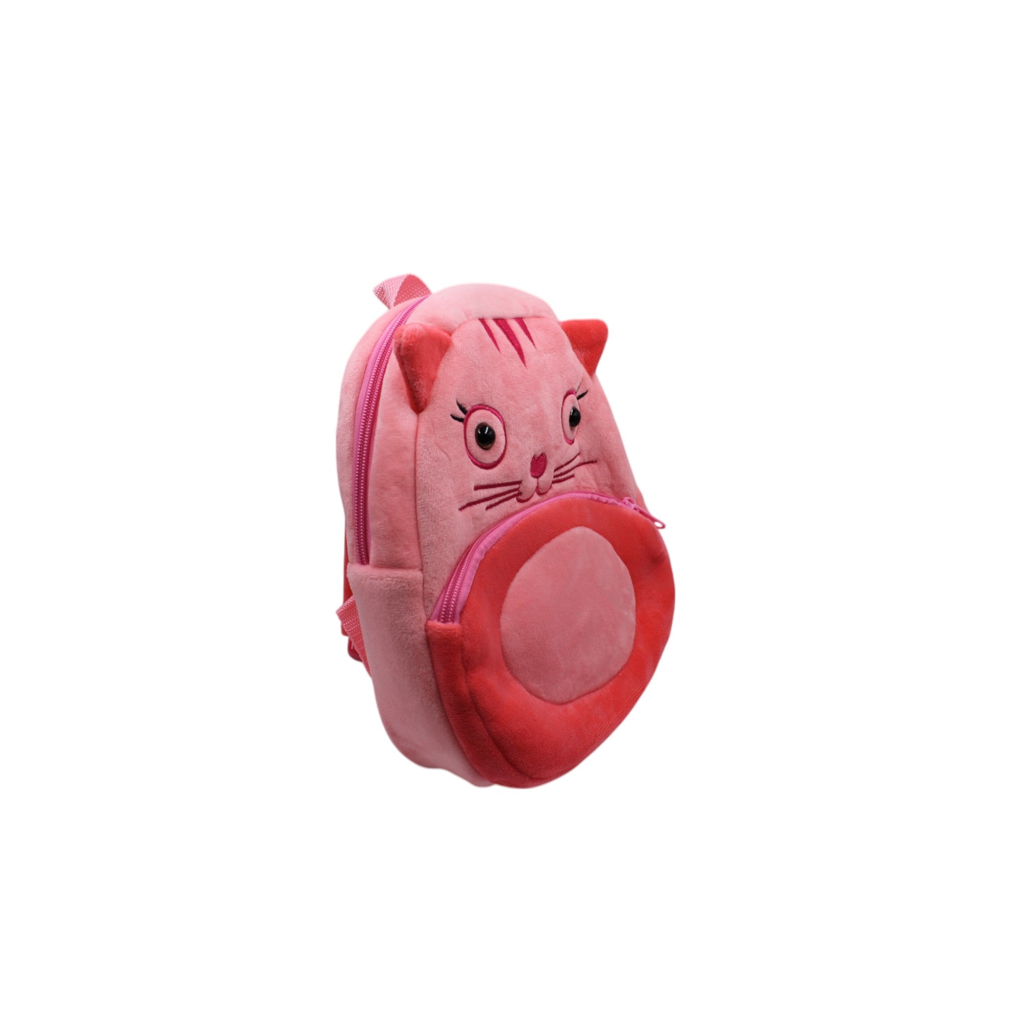 Kids Plush Animal Backpack - Pink Cat