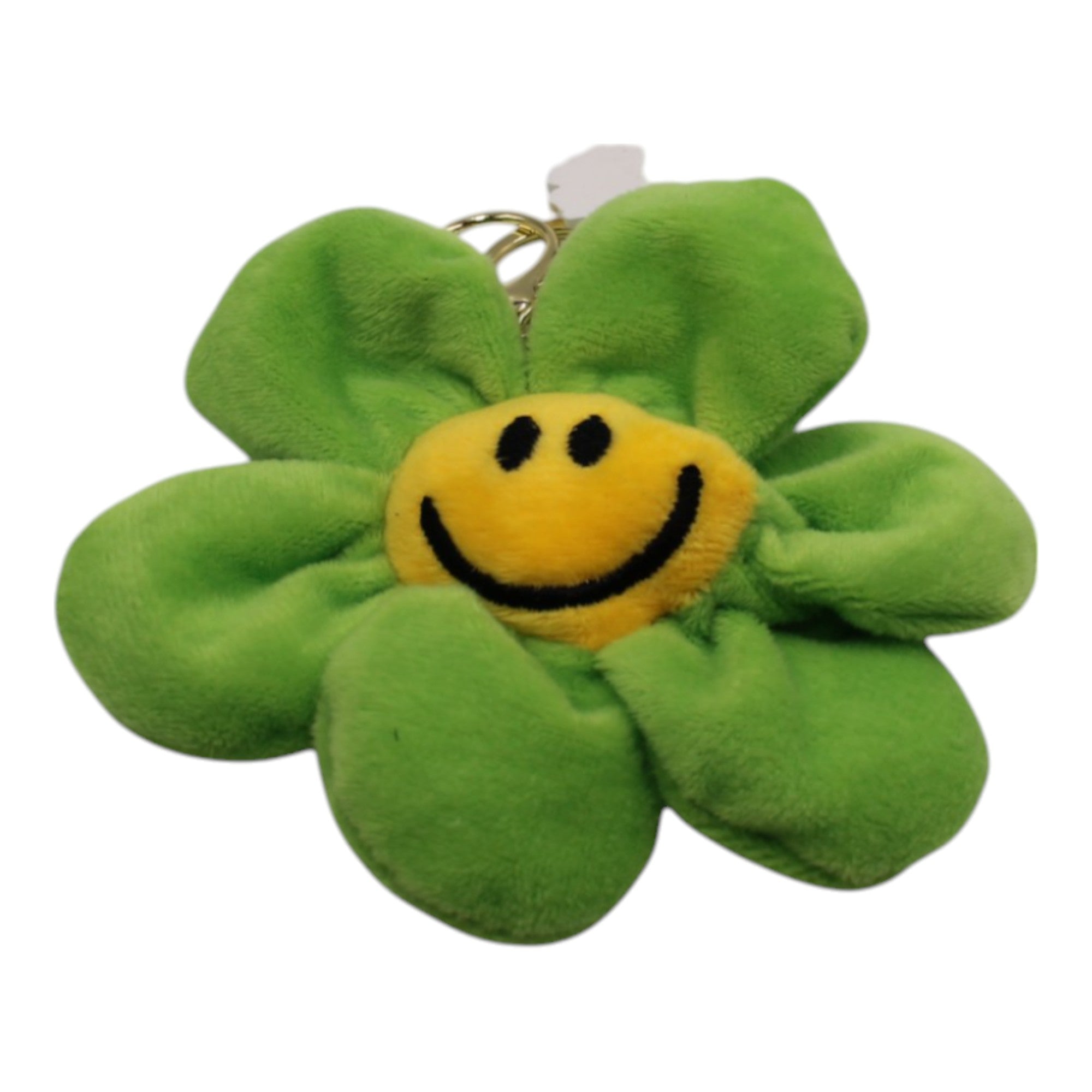 Plush Smile Flower Keychain